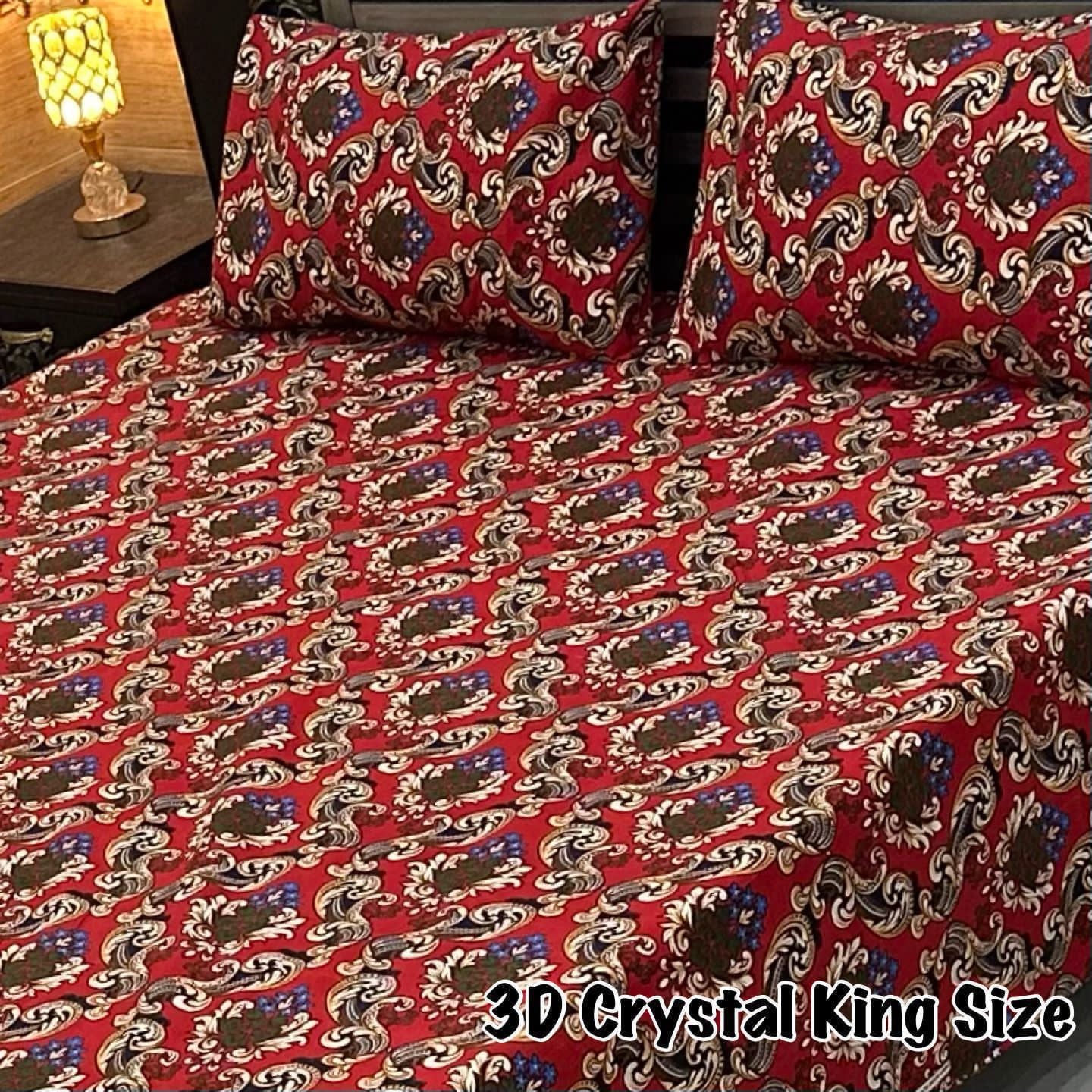 3 Pcs Cotton Sateen Bedsheet