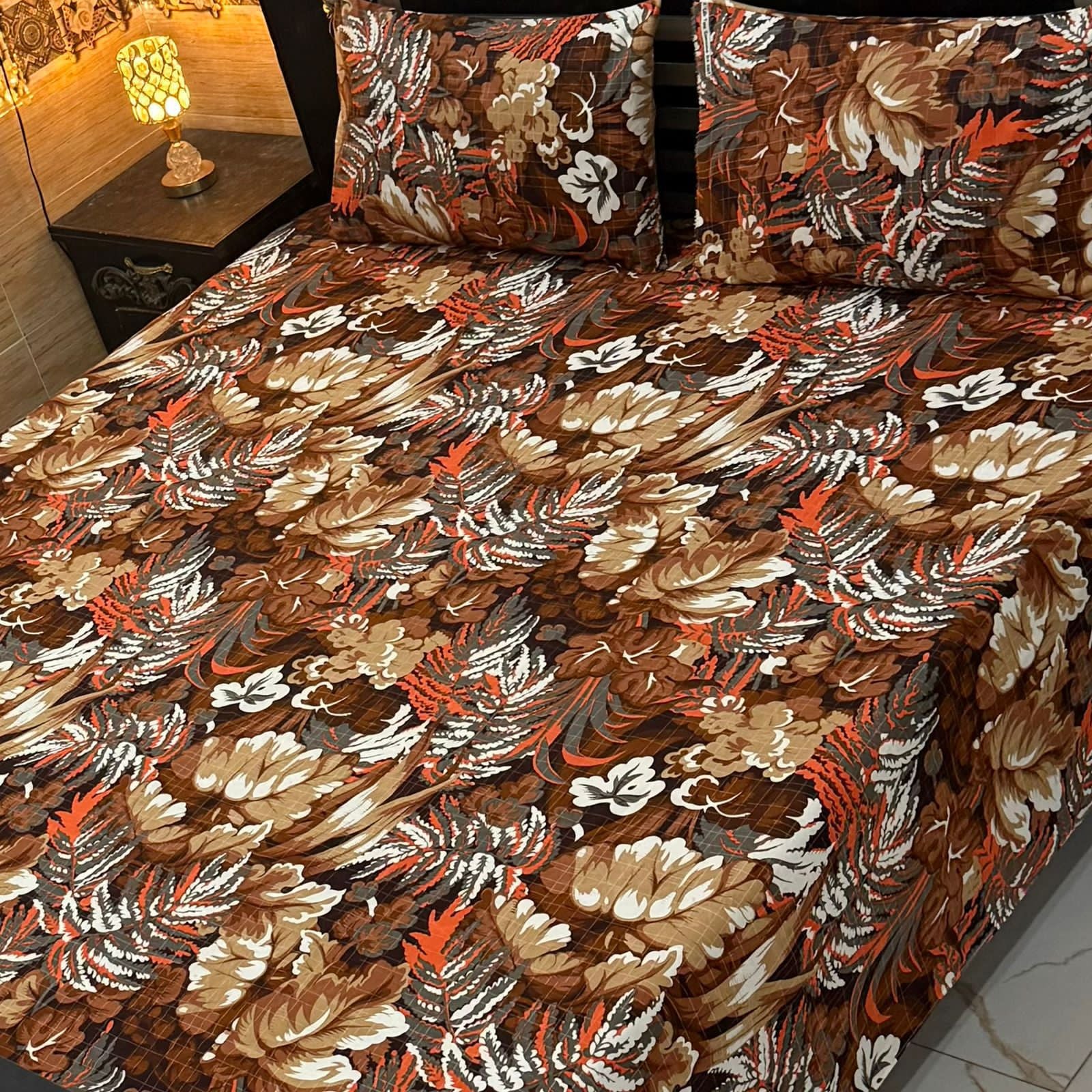 3 Pcs Cotton Sateen Bedsheet