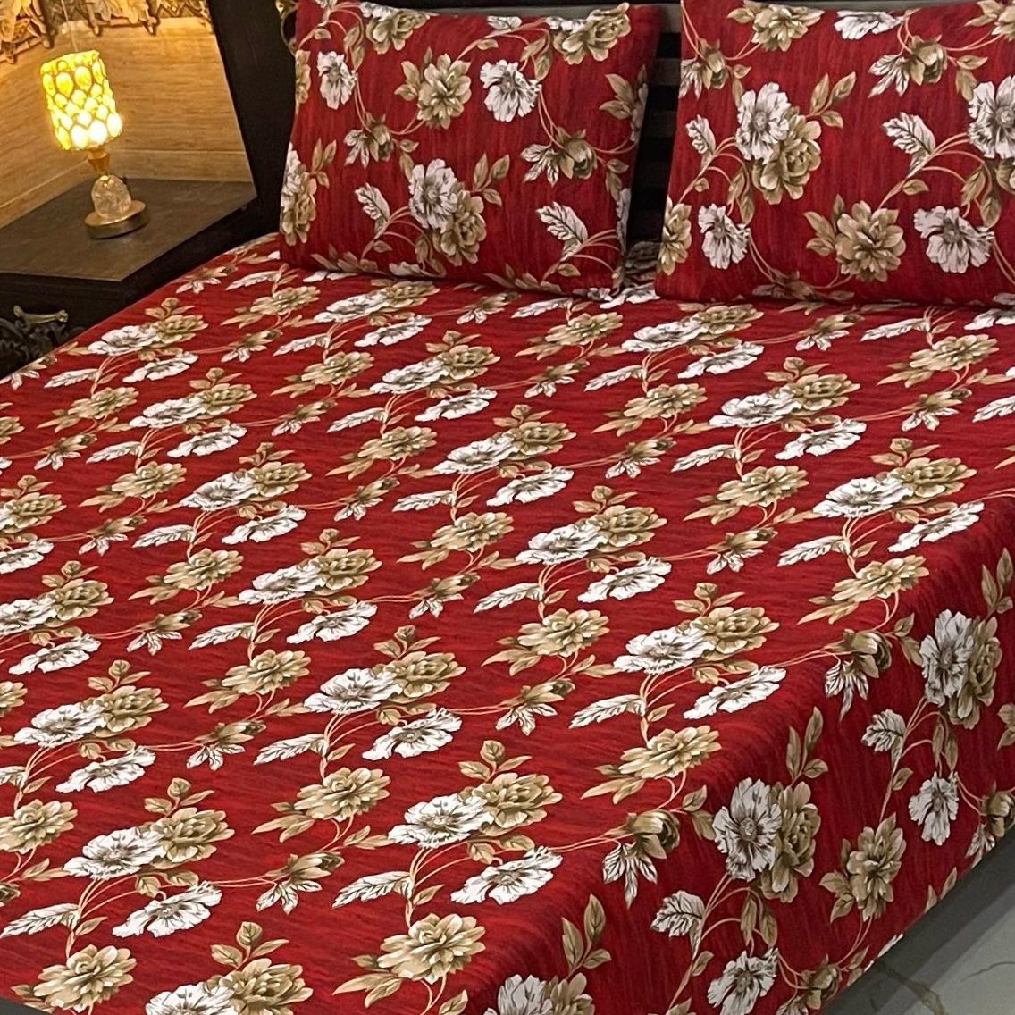 3 Pcs Cotton Sateen Bedsheet