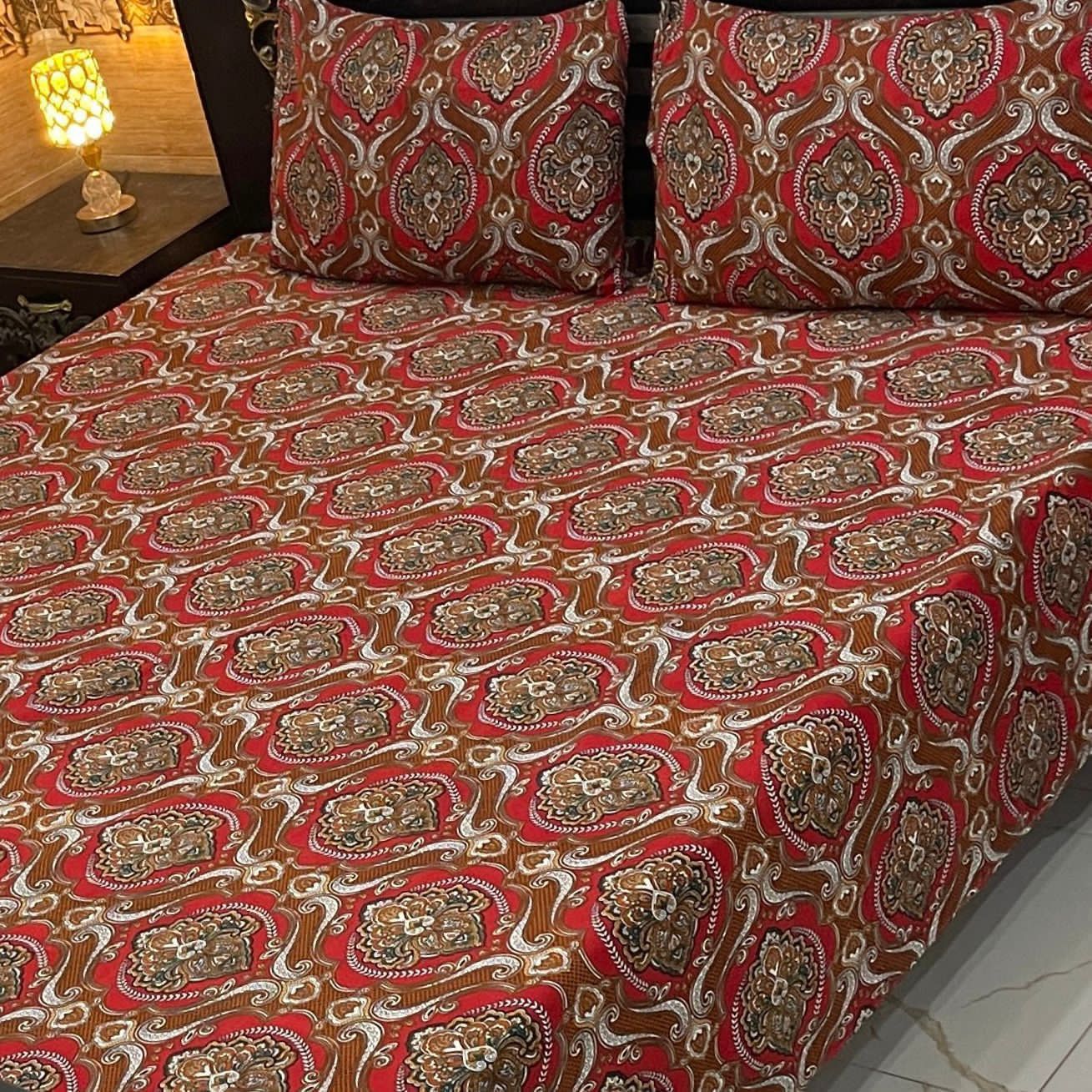 3 Pcs Cotton Sateen Bedsheet