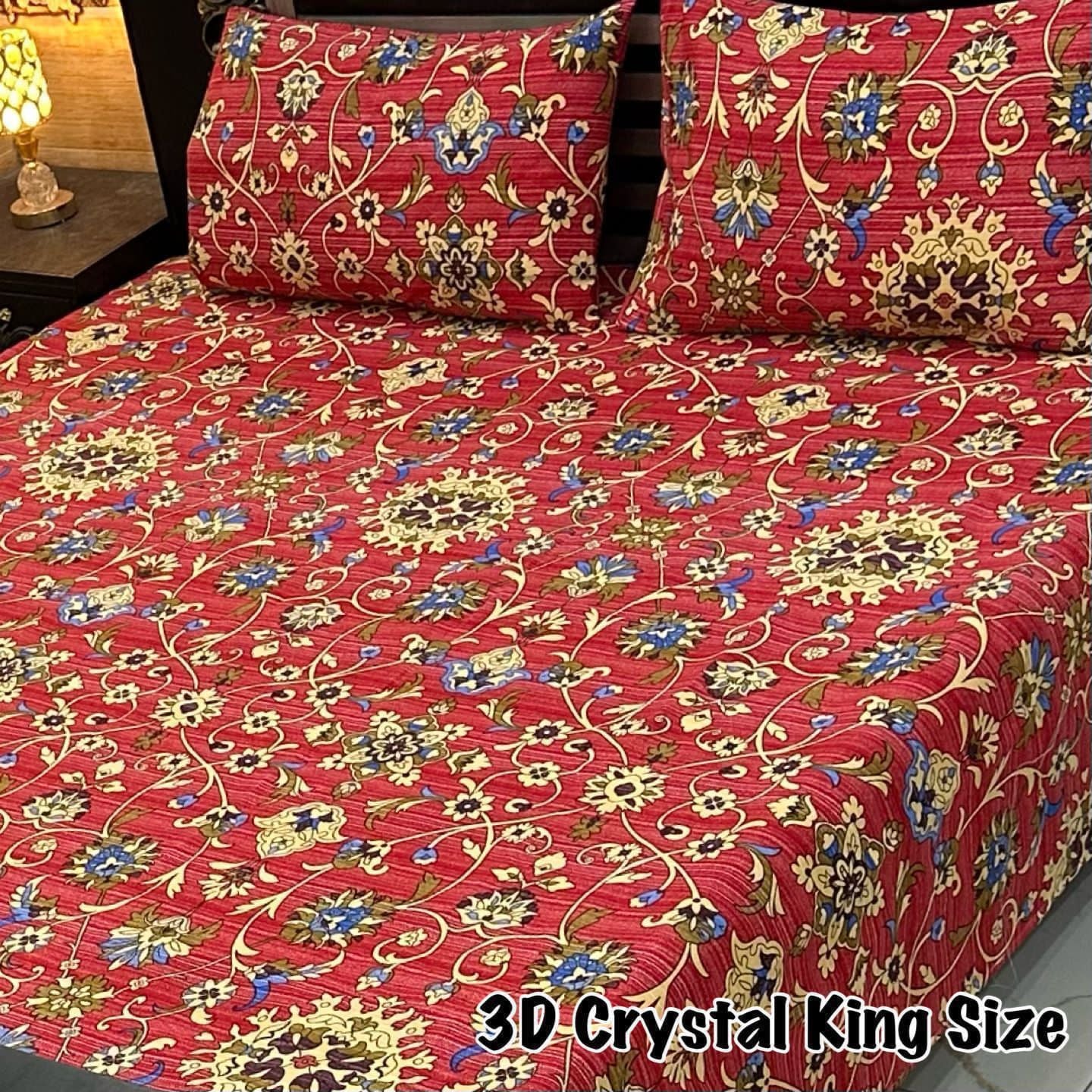 3 Pcs Cotton Sateen Bedsheet