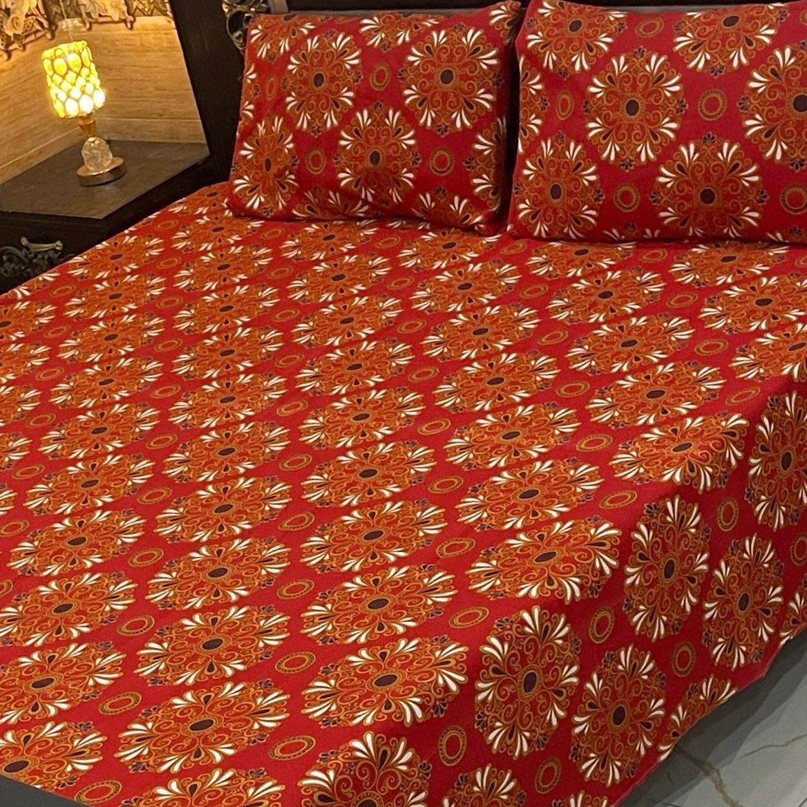 3 Pcs Cotton Sateen Bedsheet