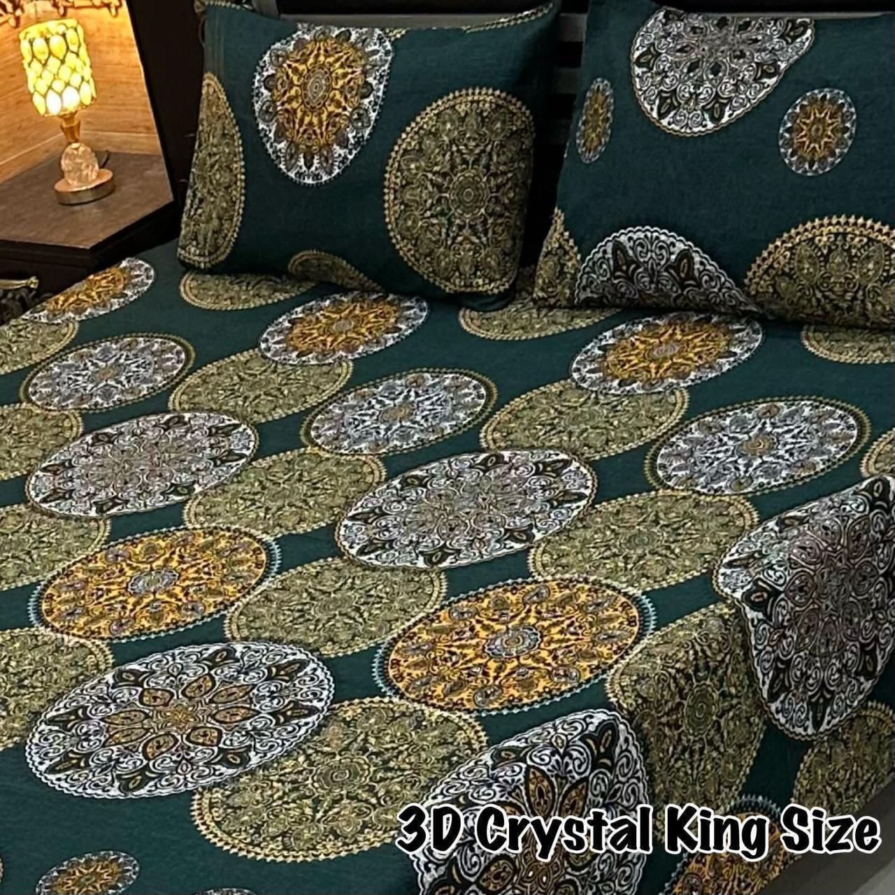 3 Pcs Cotton Sateen Bedsheet