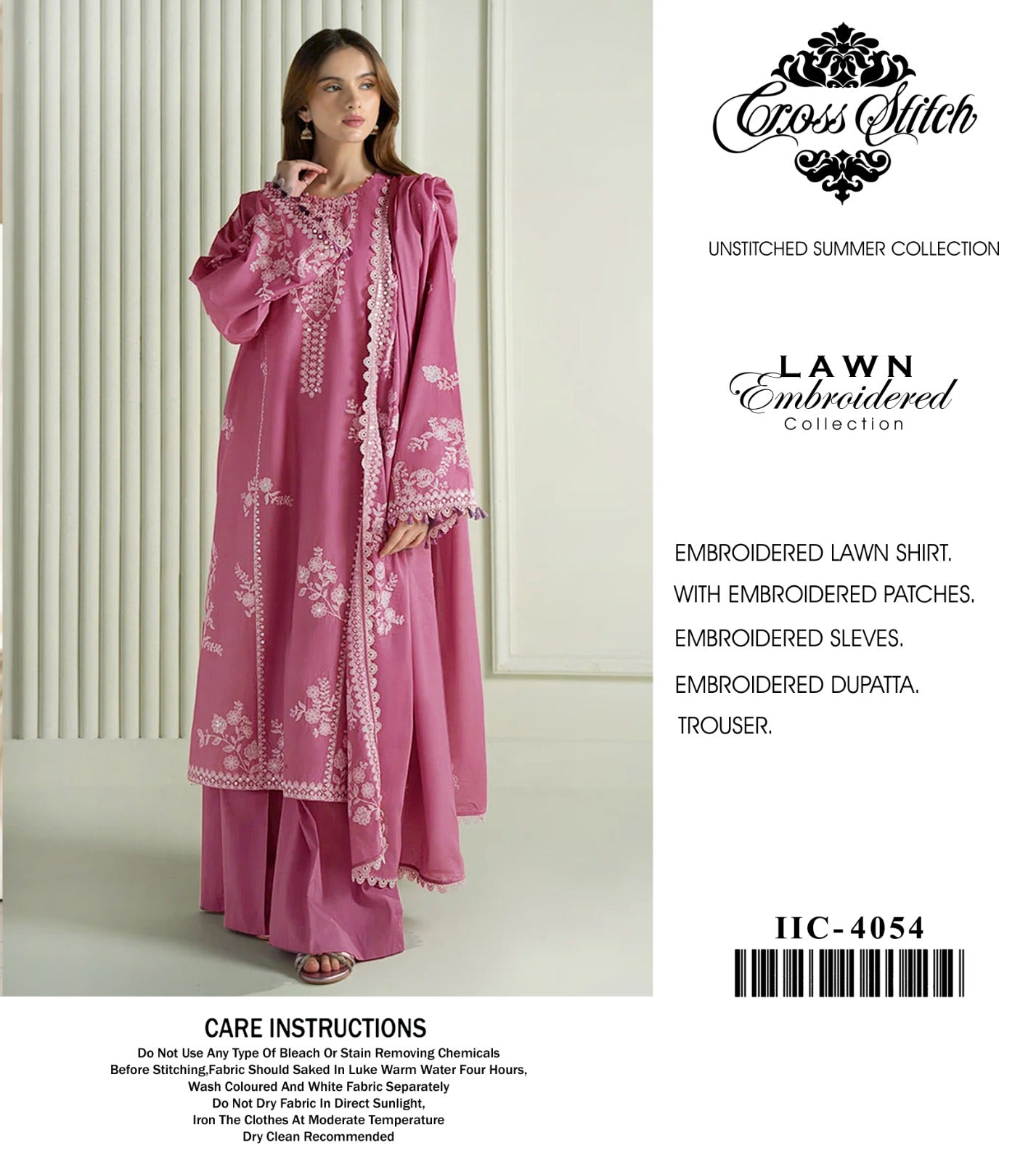 Summer Bloom – Embroidered Lawn