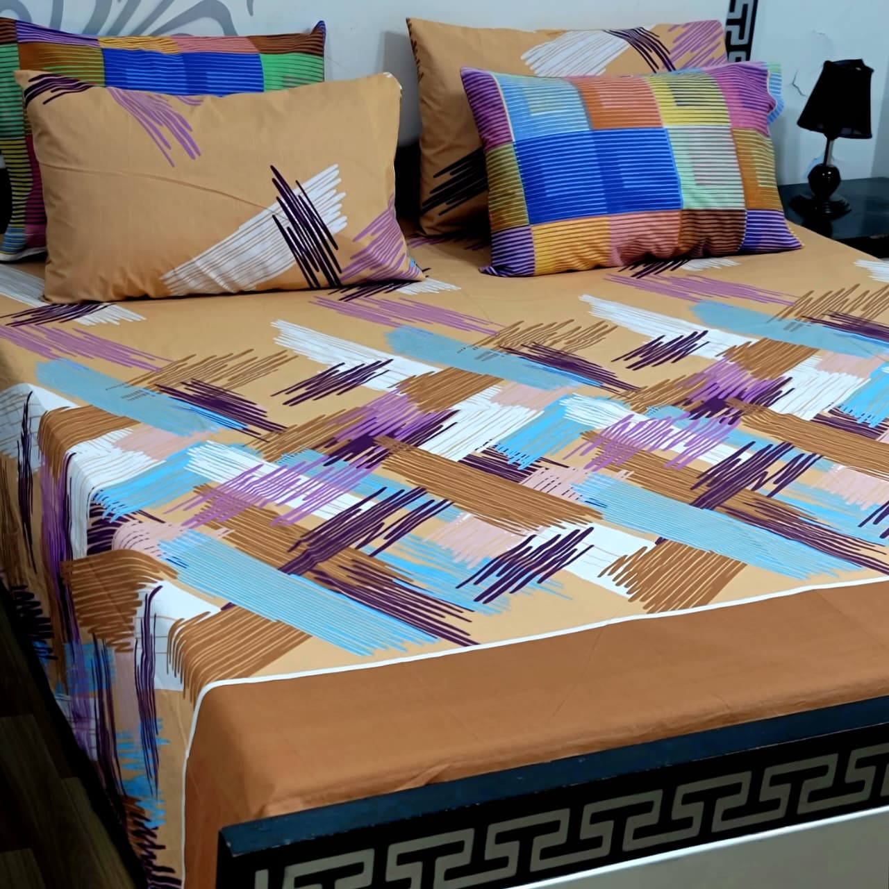 ⚜️ 5 PC Export Quality Pure Cotton Bedsheets Set⚜️