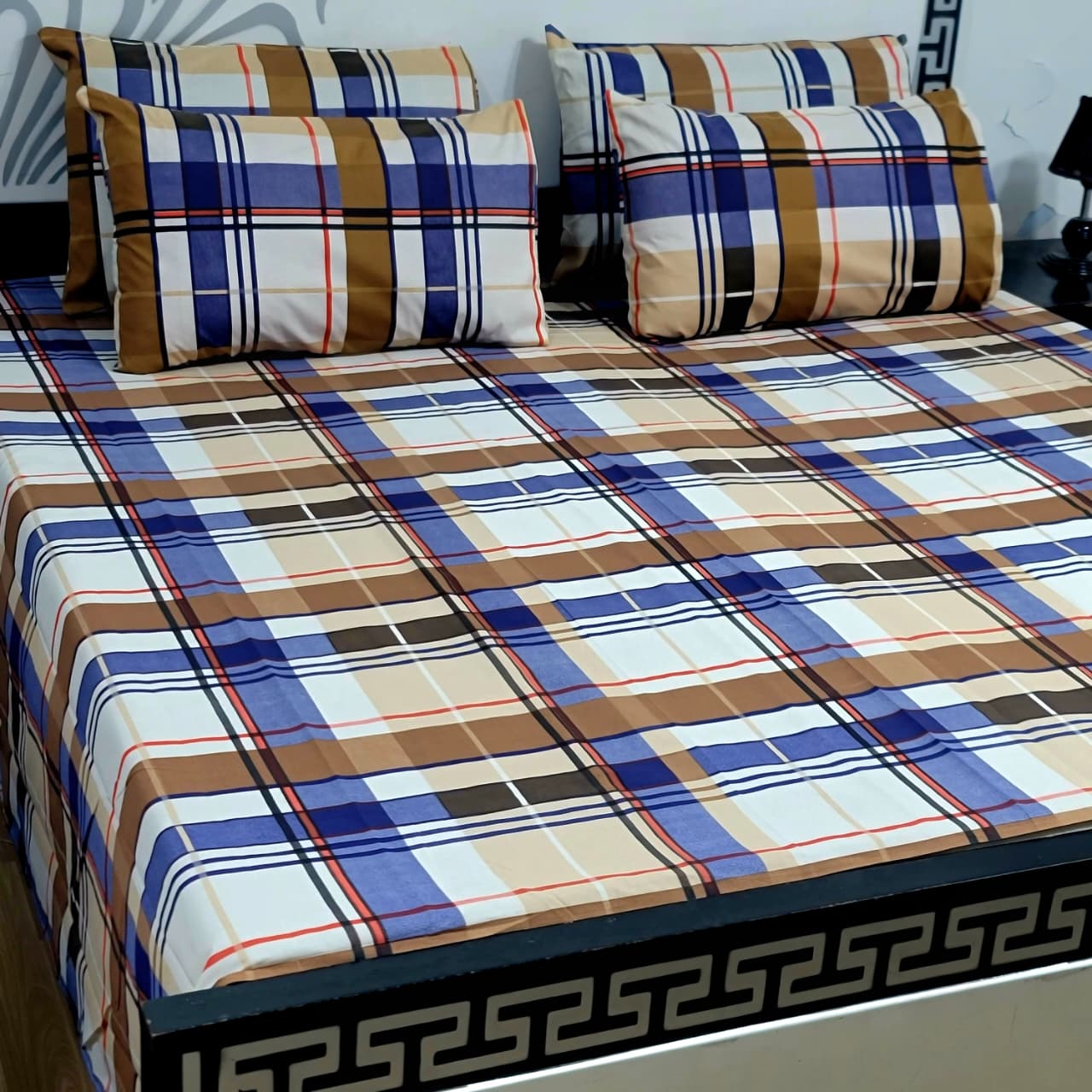 ⚜️ 5 PC Export Quality Pure Cotton Bedsheets Set⚜️