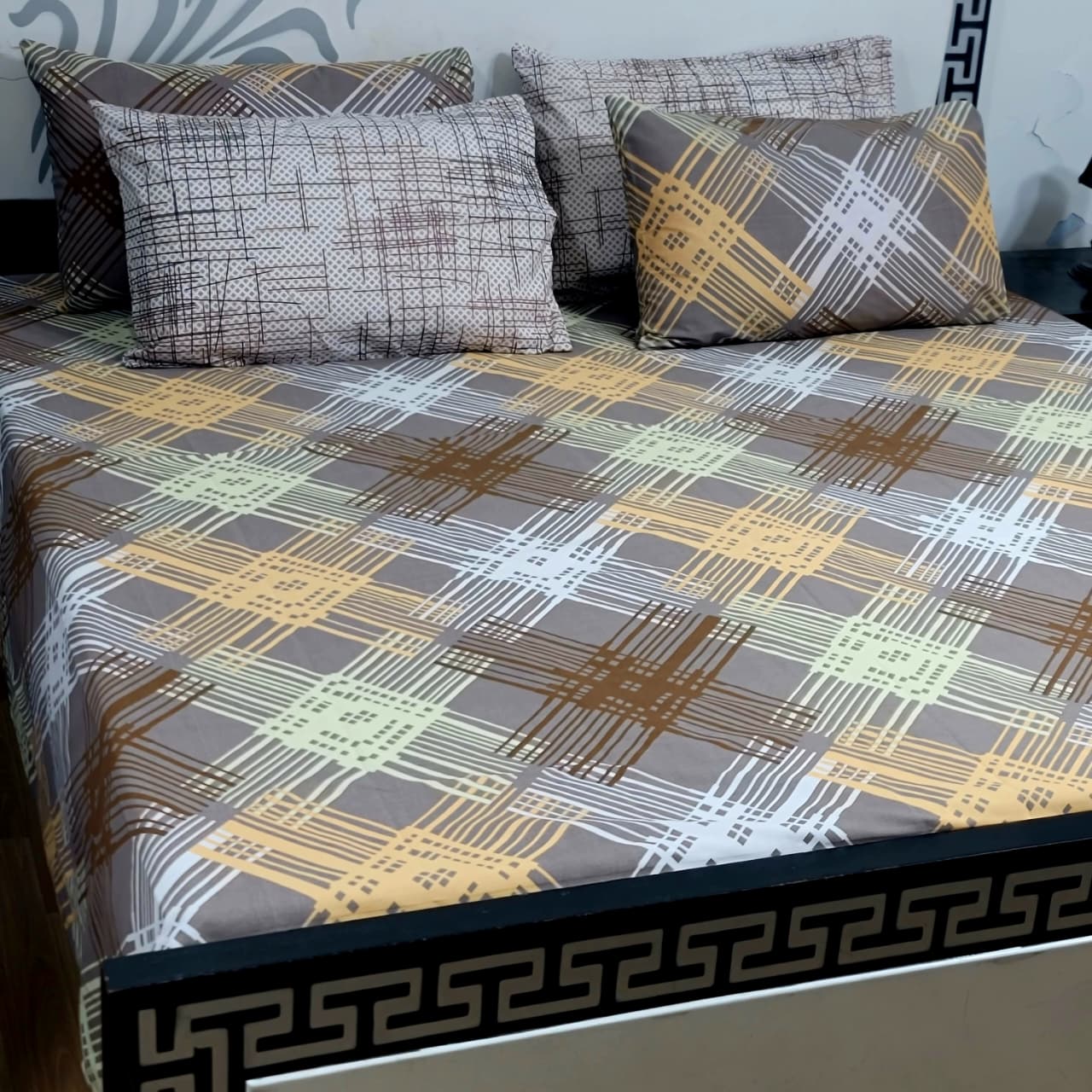 ⚜️ 5 PC Export Quality Pure Cotton Bedsheets Set⚜️