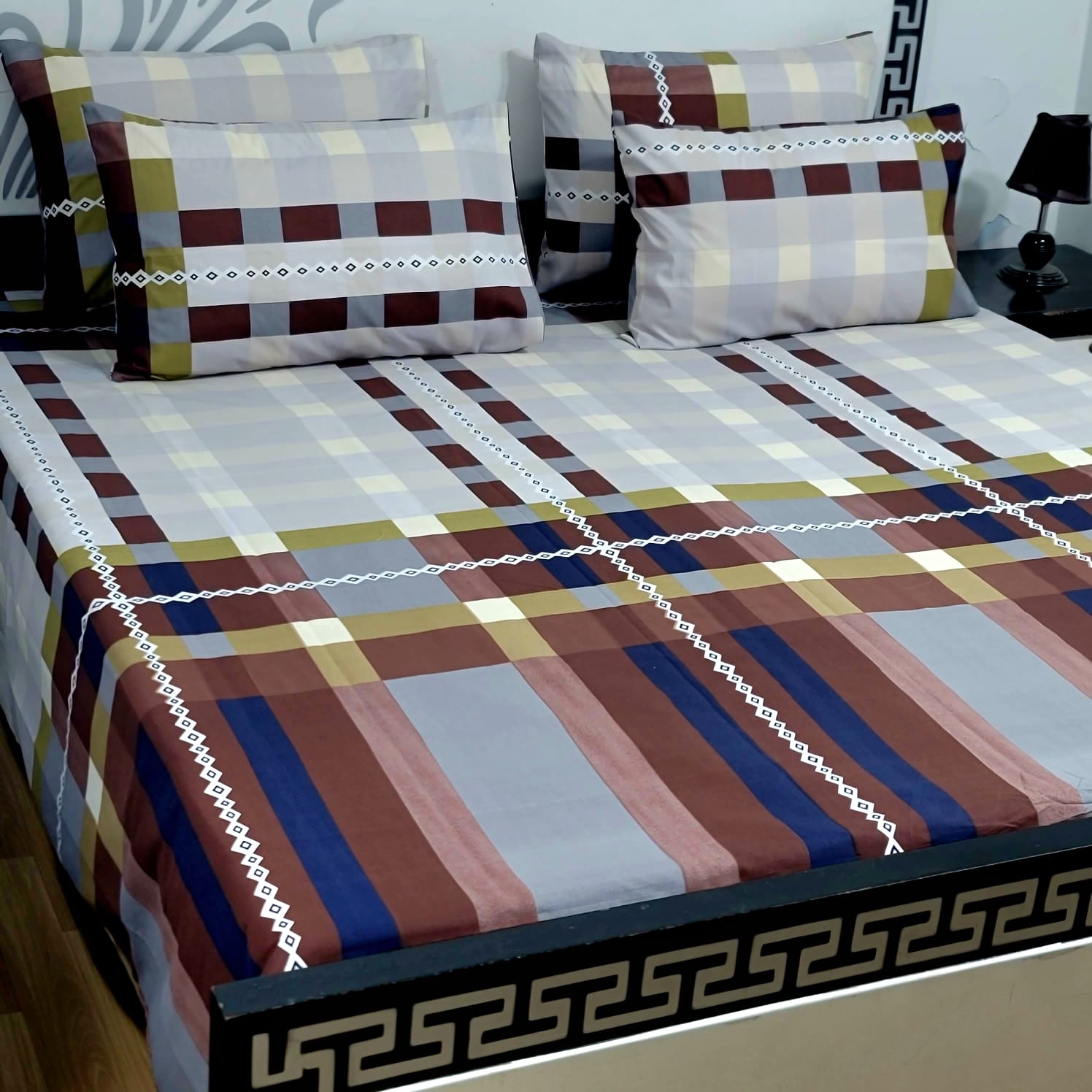 ⚜️ 5 PC Export Quality Pure Cotton Bedsheets Set⚜️