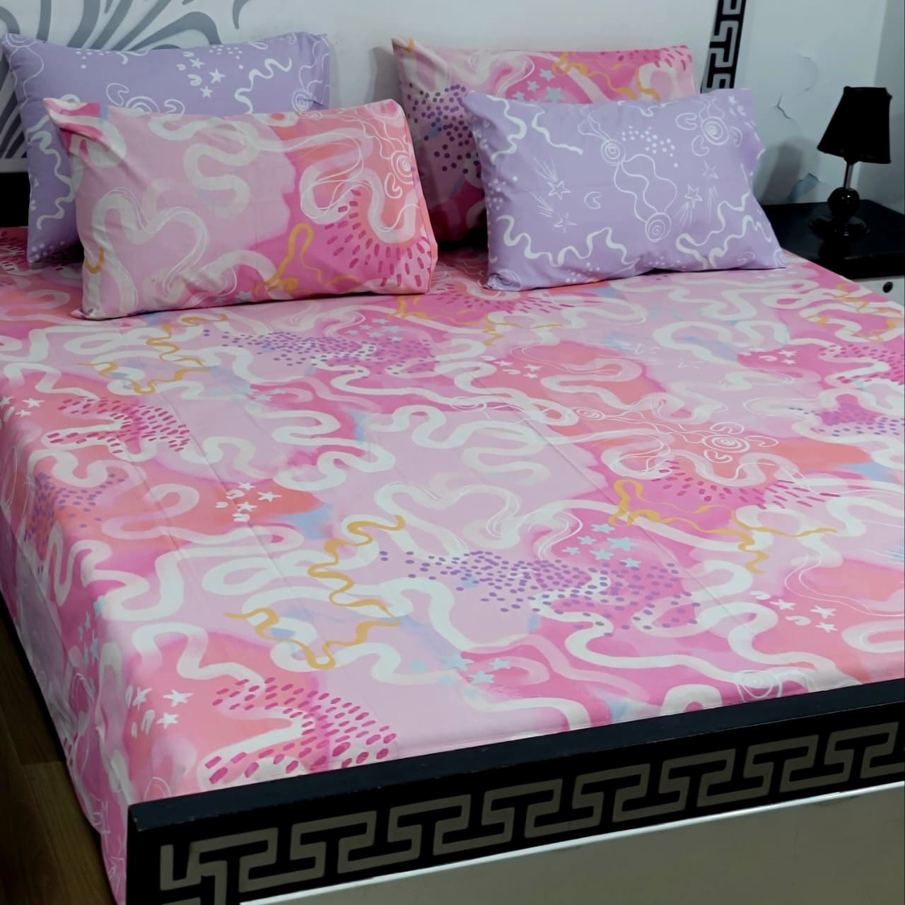 ⚜️ 5 PC Export Quality Pure Cotton Bedsheets Set⚜️