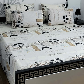 ⚜️ 5 PC Export Quality Pure Cotton Bedsheets Set⚜️