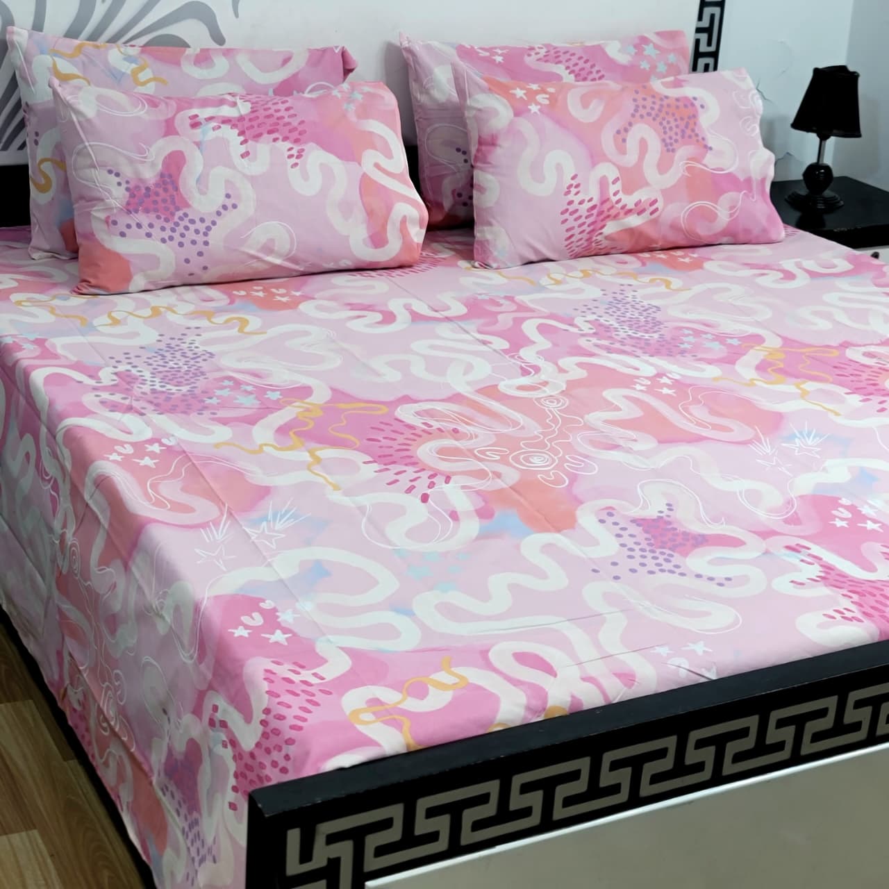 ⚜️ 5 PC Export Quality Pure Cotton Bedsheets Set⚜️