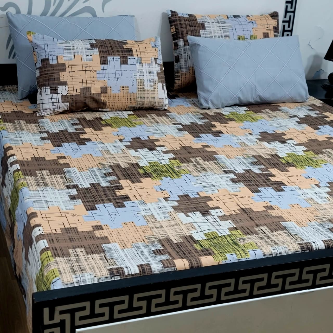 ⚜️ 5 PC Export Quality Pure Cotton Bedsheets Set⚜️