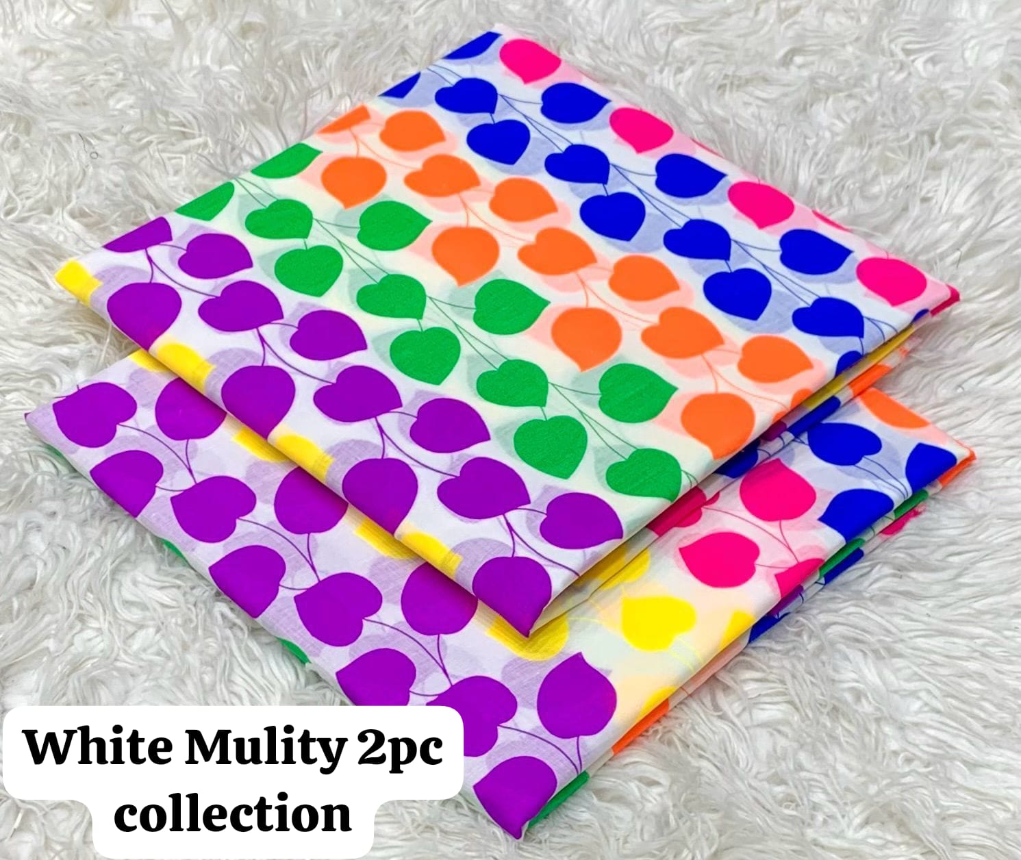 *2pc Lawn Multi Prints *