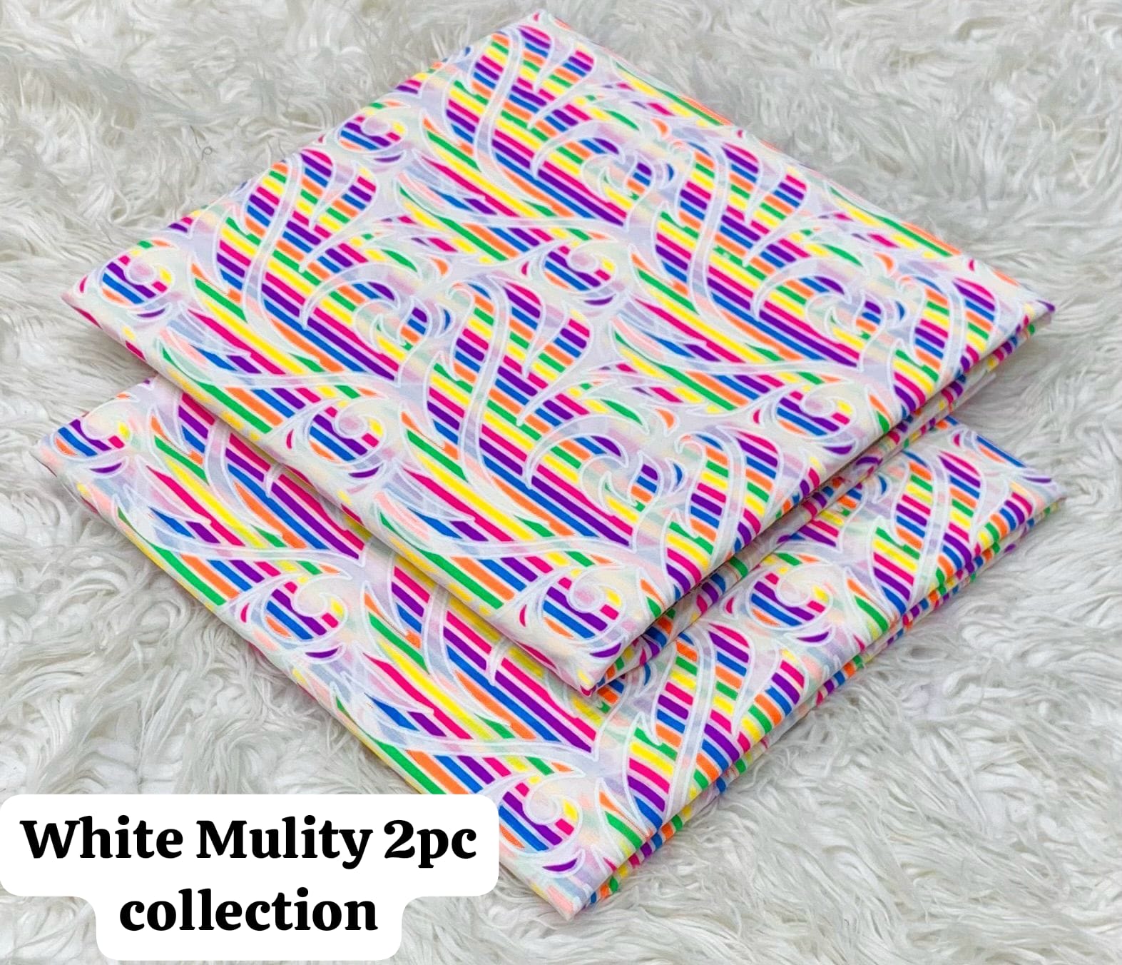*2pc Lawn Multi Prints *