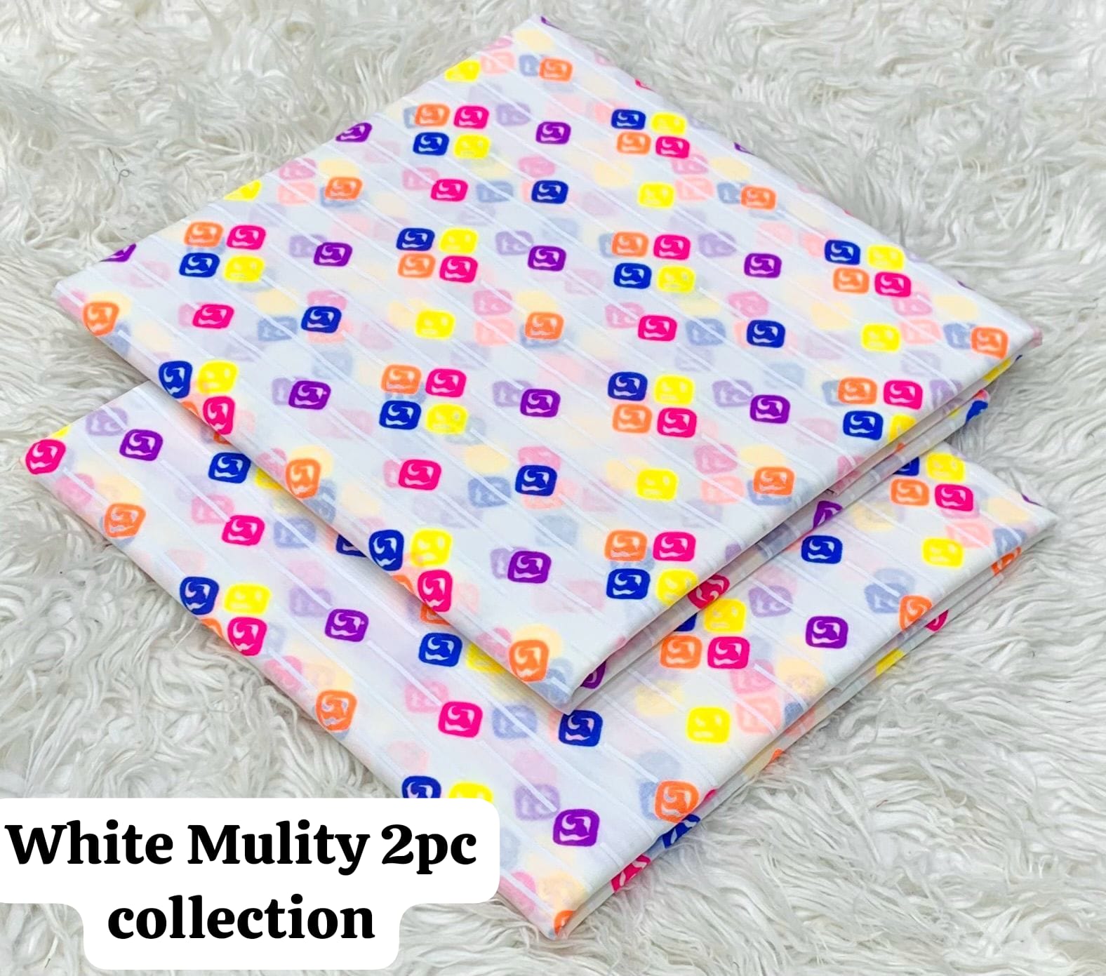 *2pc Lawn Multi Prints *