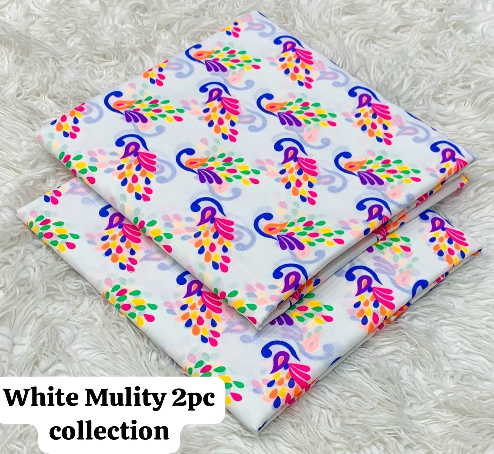 *2pc Lawn Multi Prints *