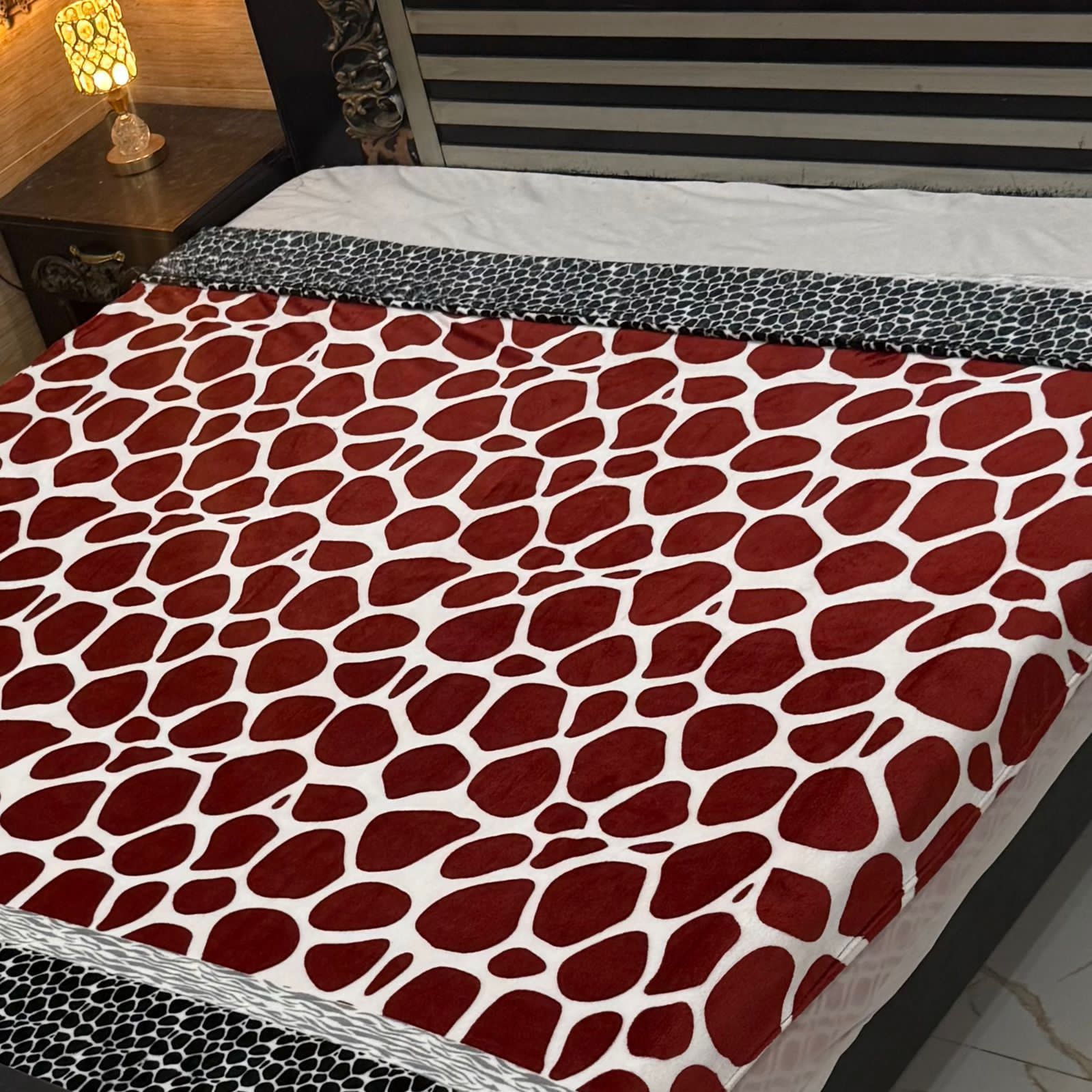 Luxury Summer AC  Blanket(Red Marbel)