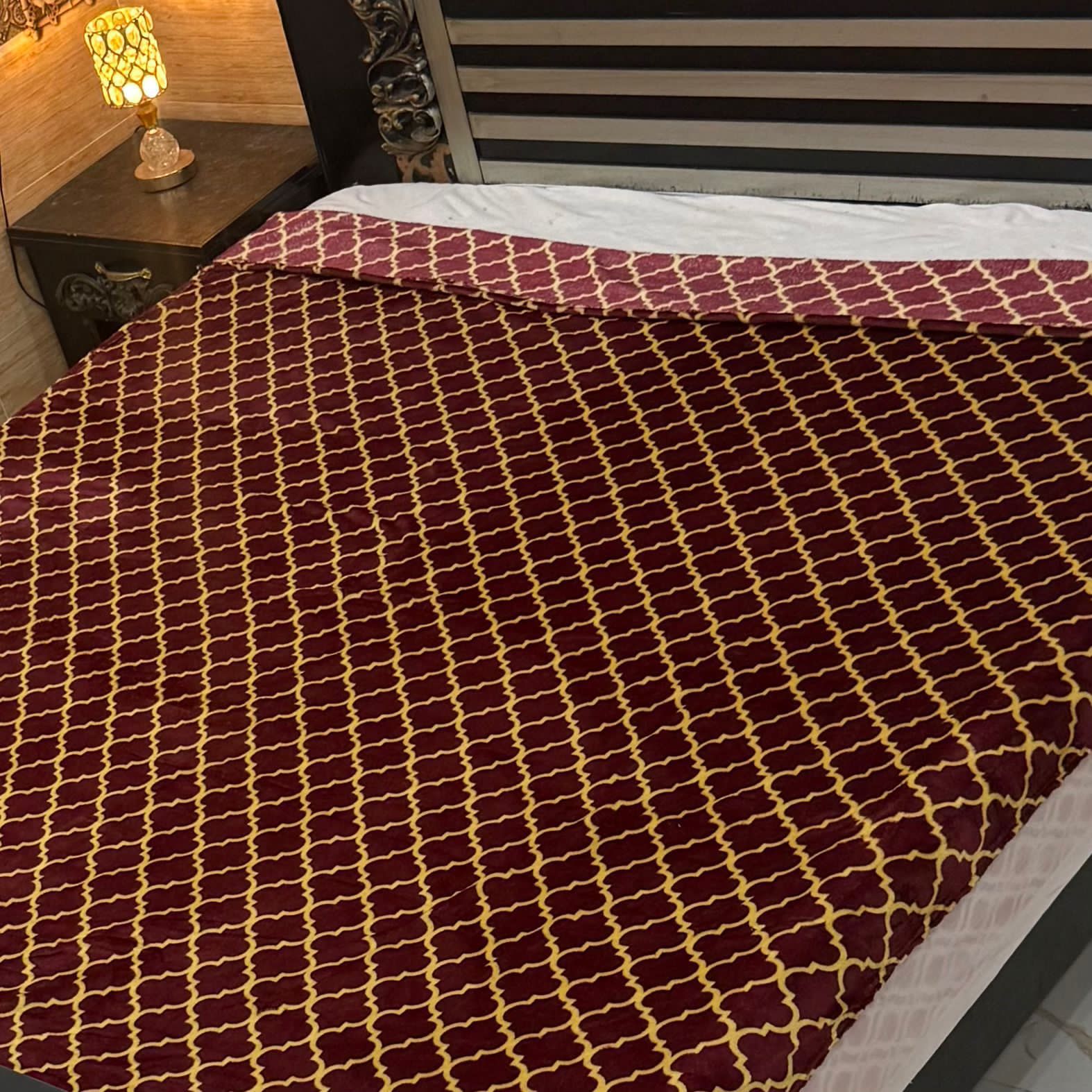 Luxury Summer AC  Blanket( Brown Laria)