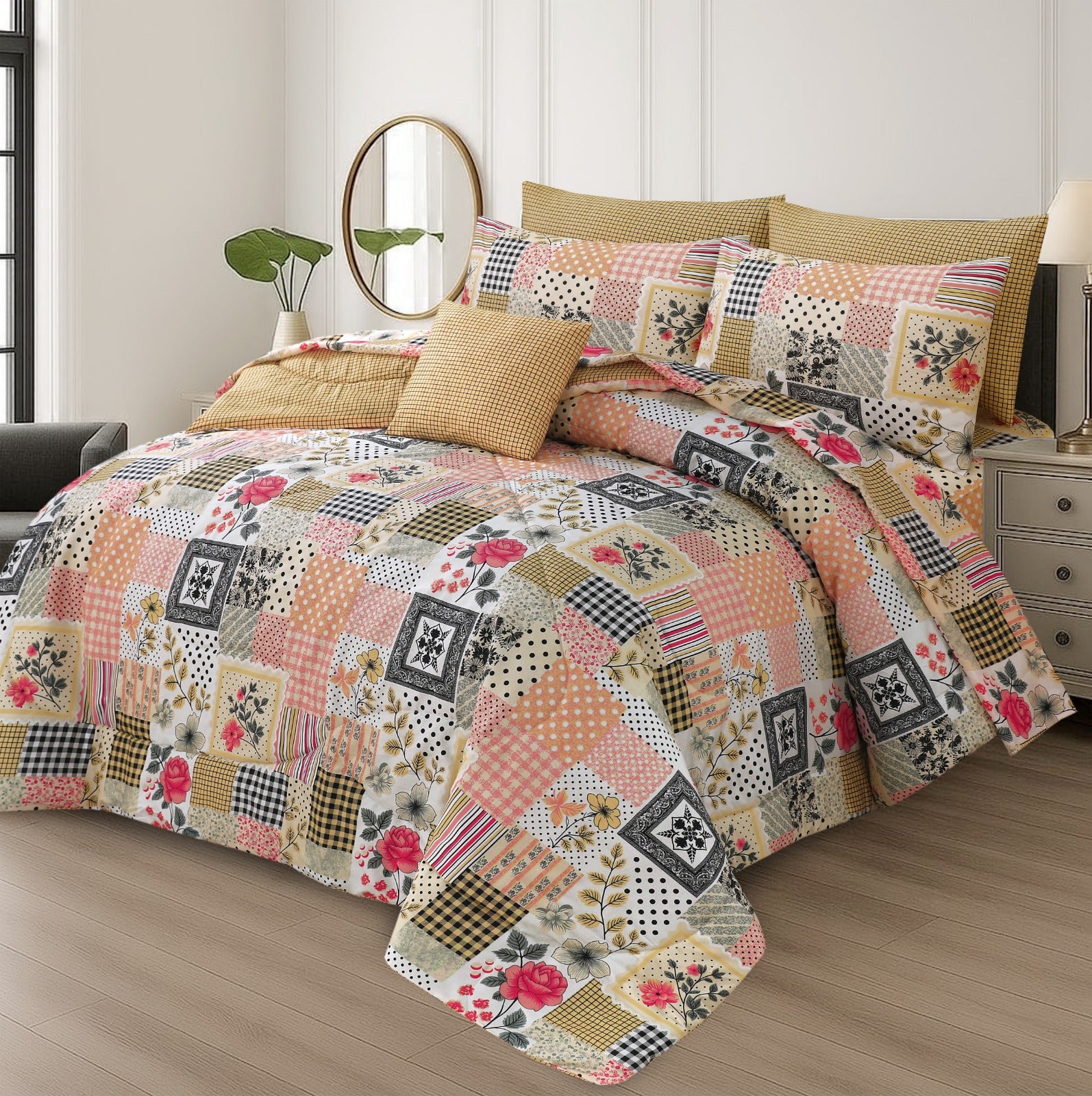 7 pcs Comforter Set(Design MZk-358)