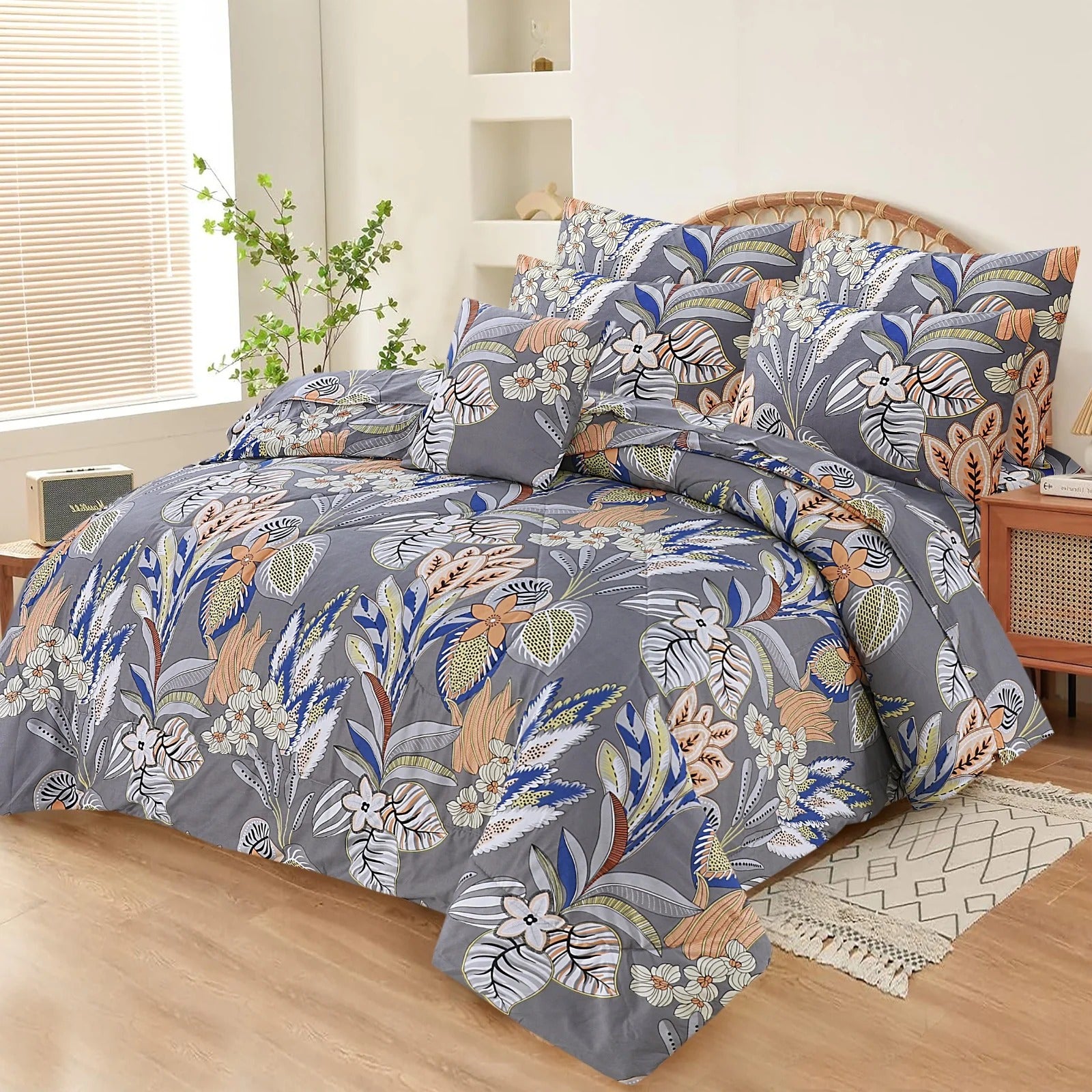 7 pcs Comforter Set(Design MZk-359)