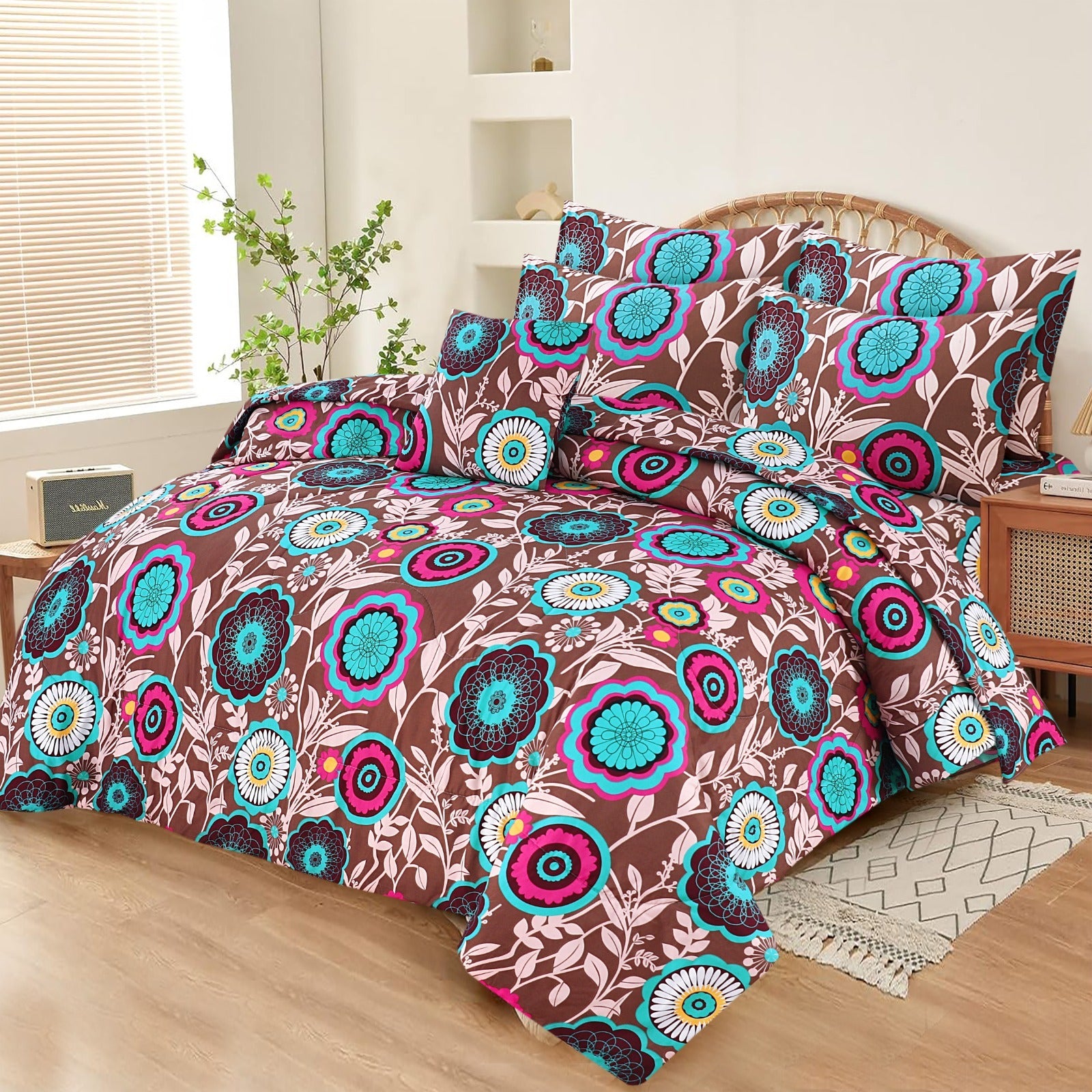 7 pcs Comforter Set(Design MZk-363)