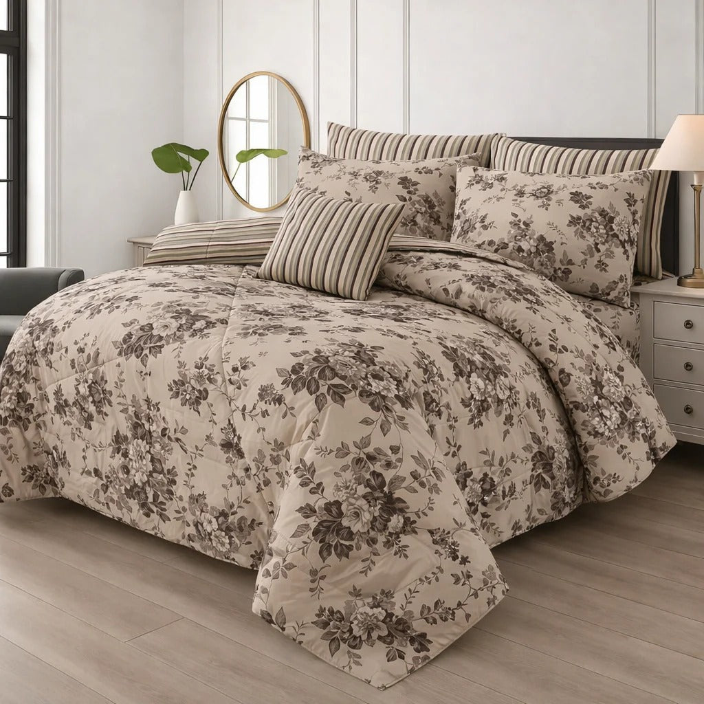 7 pcs Comforter Set(Design MZk-366)