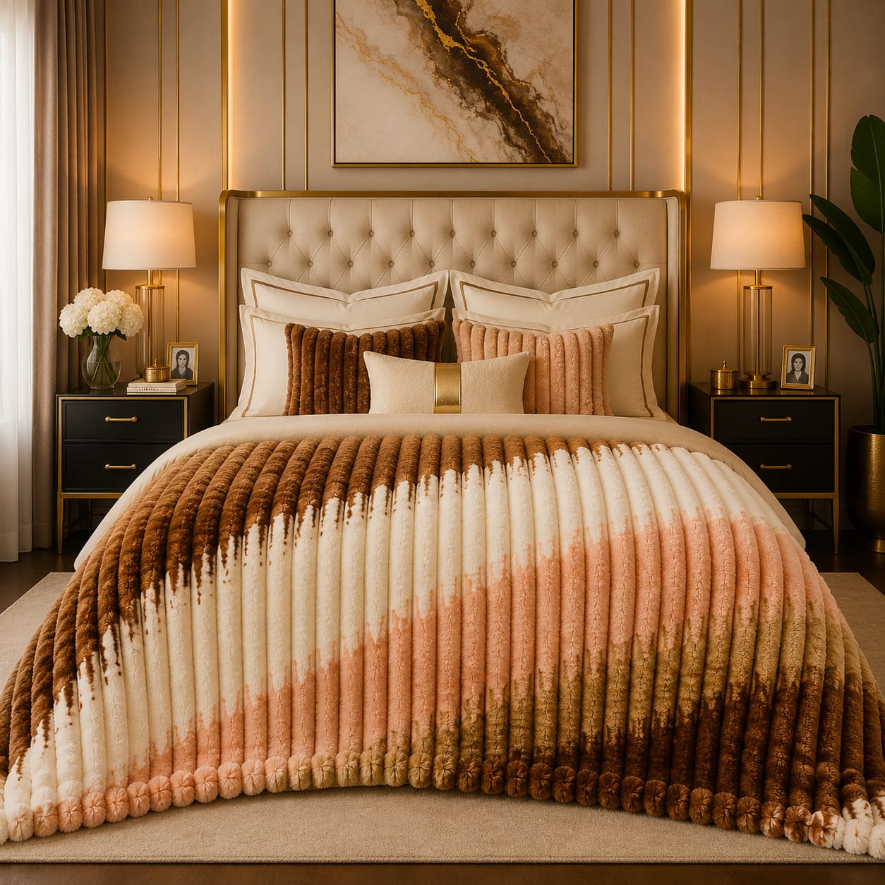 Luxury Puffy Ac blanket ( DZN 7701 )