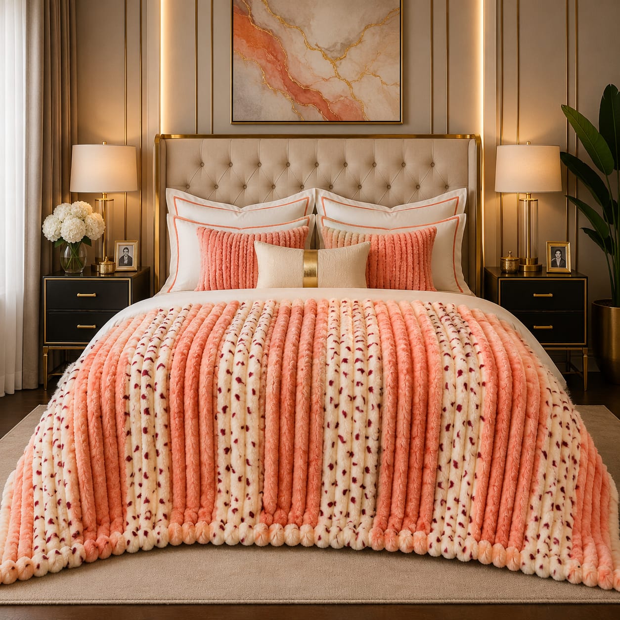 Luxury Puffy Ac blanket ( DZN 7706 )