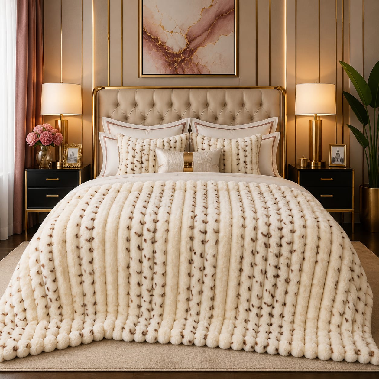 Luxury Puffy Ac blanket ( DZN 7709 )
