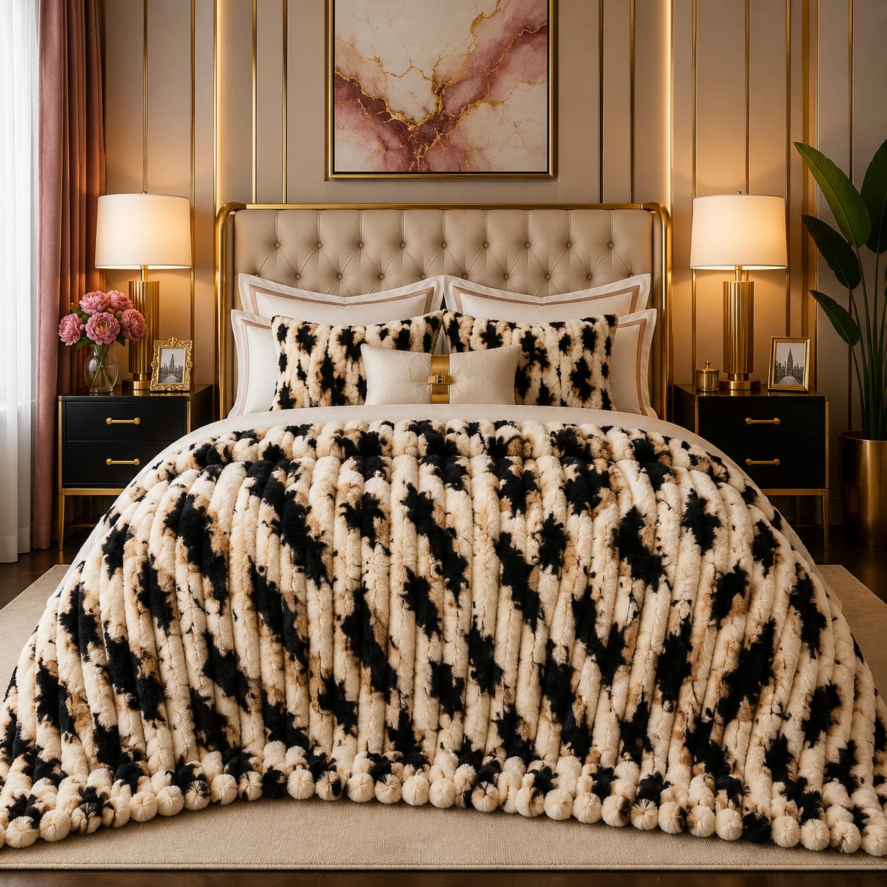 Luxury Puffy Ac blanket ( DZN 7713 )