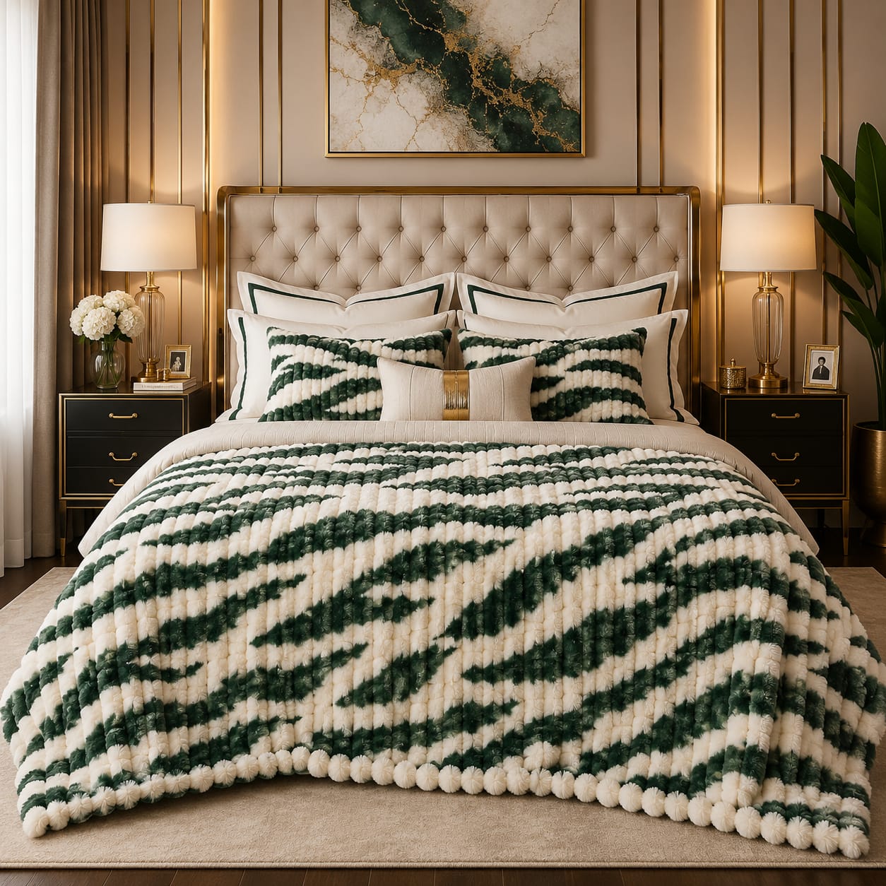 Luxury Puffy Ac blanket ( DZN 7717 )
