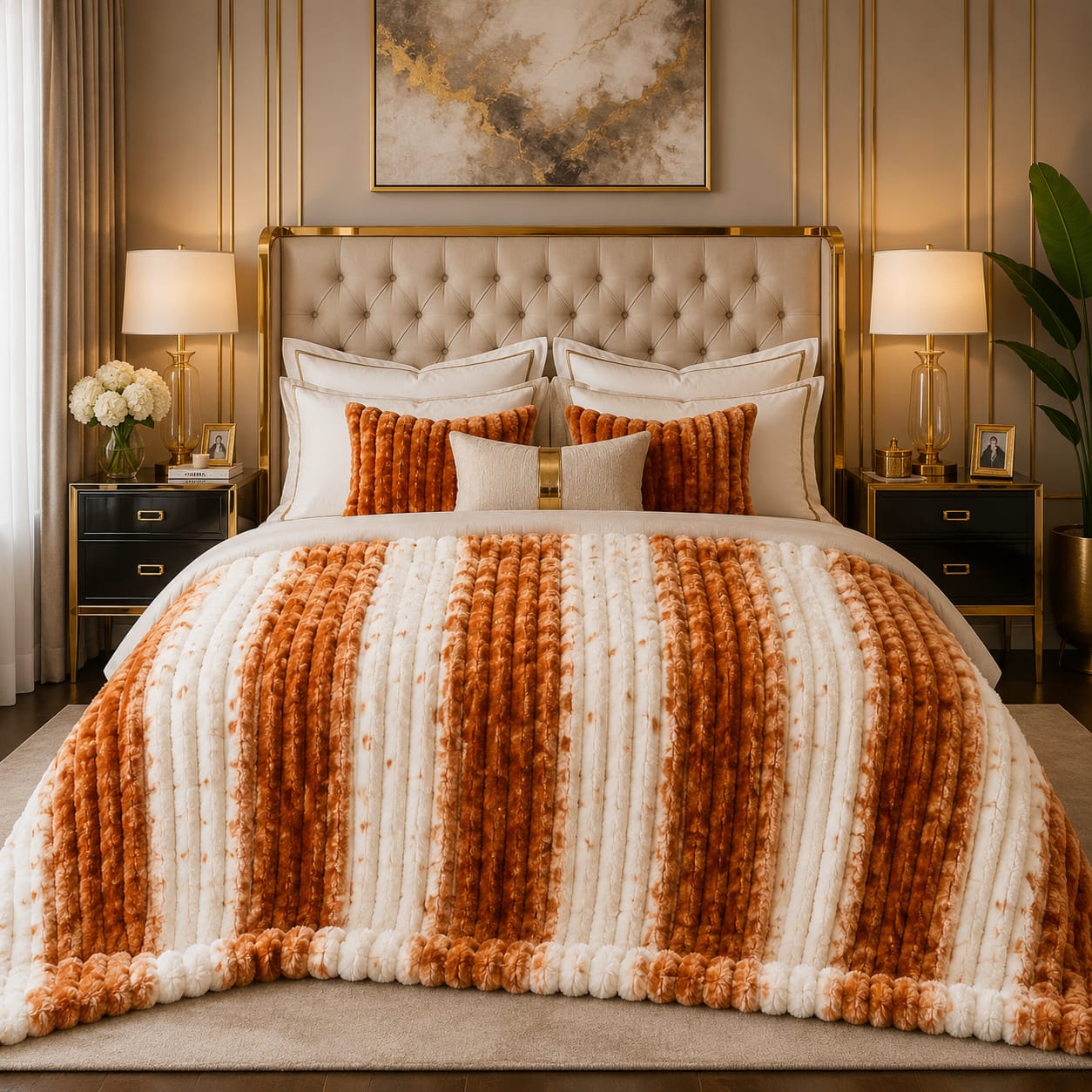 Luxury Puffy Ac blanket ( DZN 7718 )