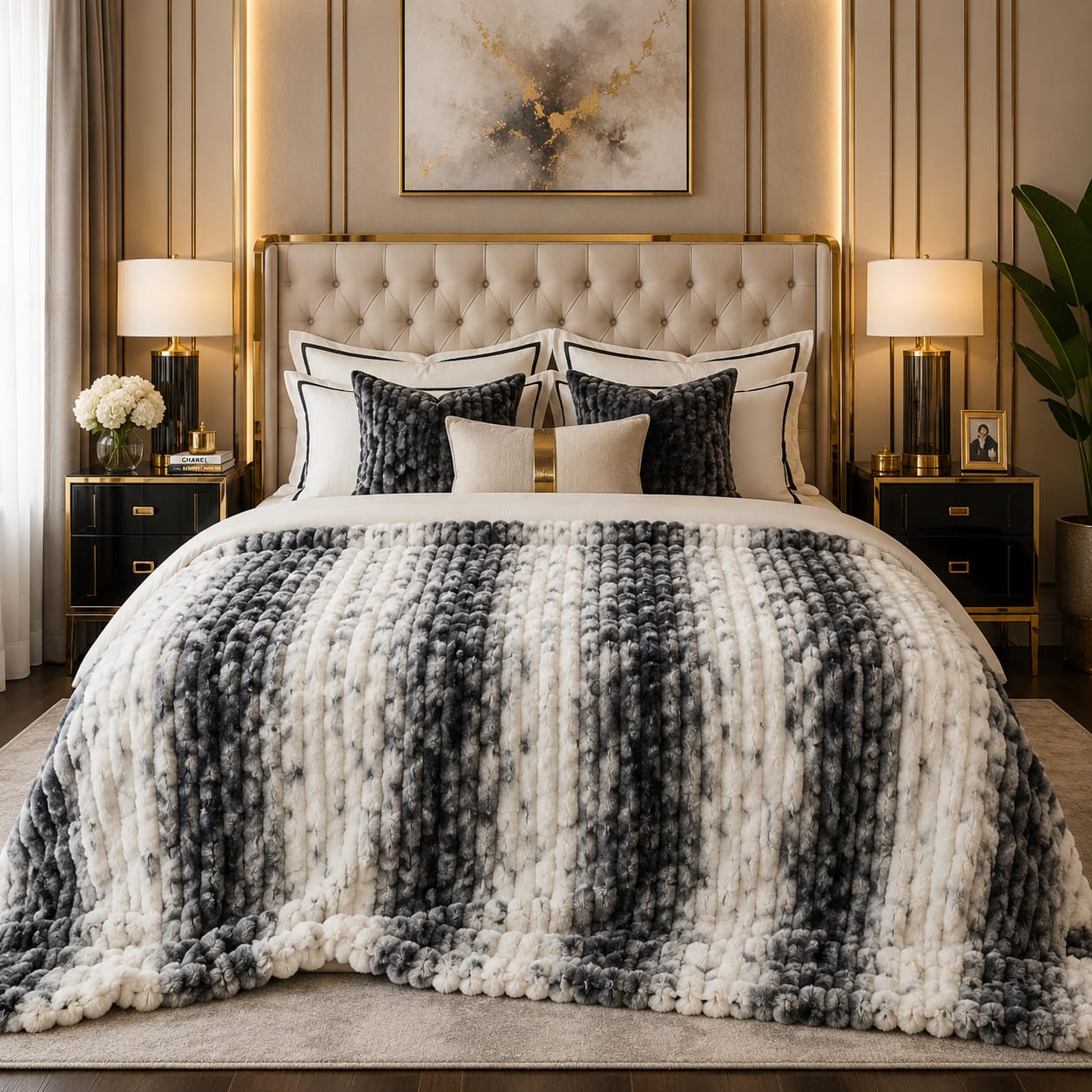 Luxury Puffy Ac blanket ( DZN 7720 )