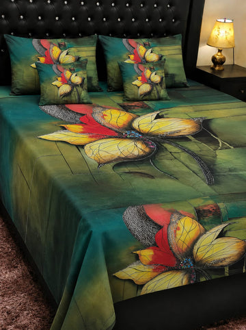 🌸 BEDIOR 5 PCS Digital Bed Sheet Set 🌸
