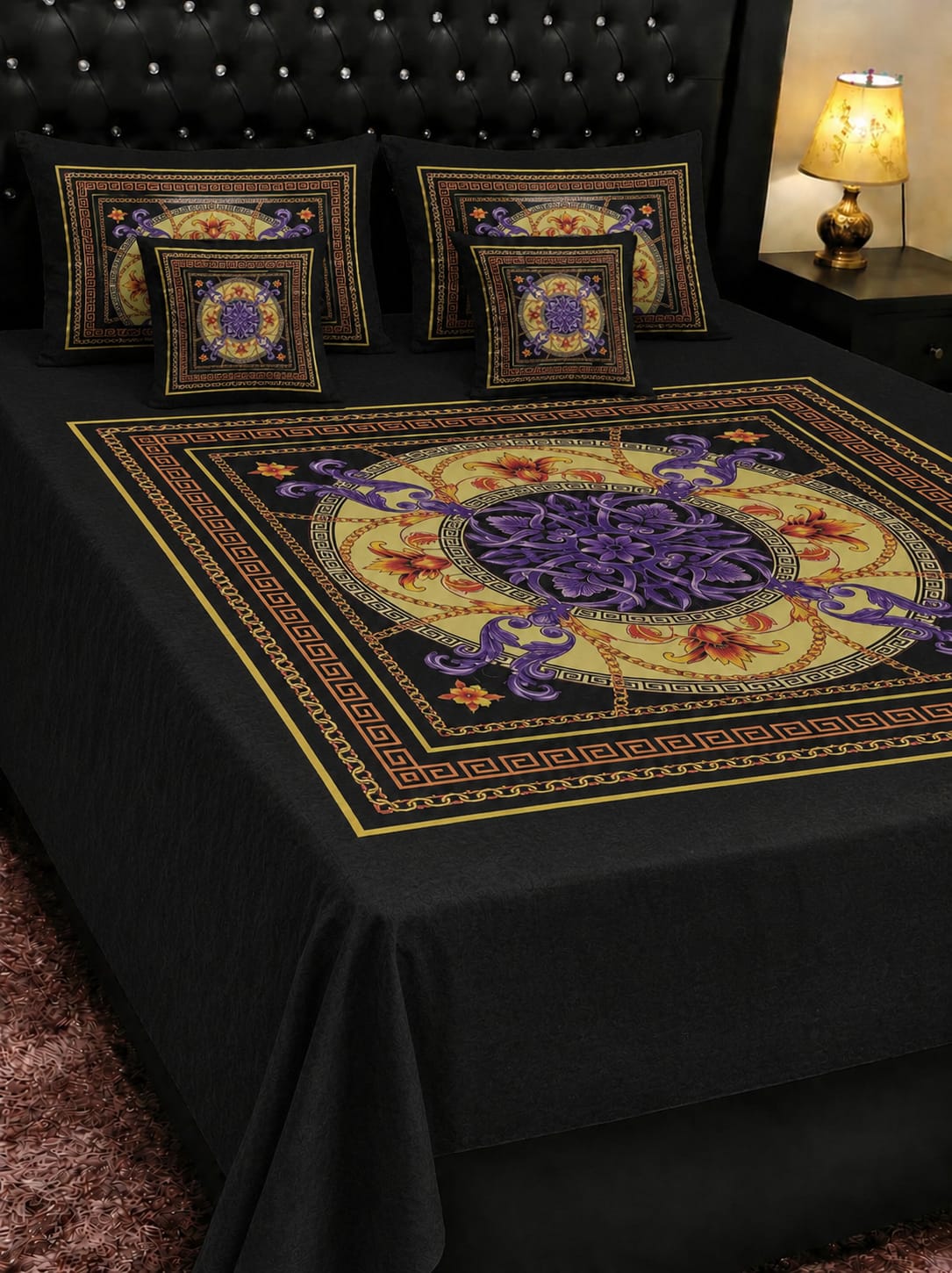 🌸 BEDIOR 5 PCS Digital Bed Sheet Set 🌸