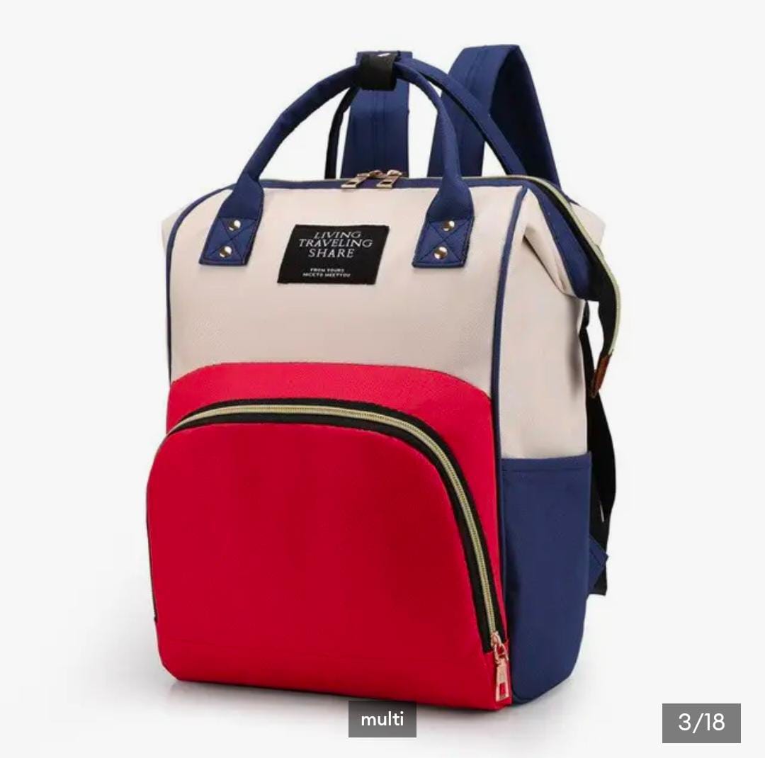 Mommy Bag Backpack Large Capacity Nappy Bag Waterproof Diaper Backpack Multipurpose Travel Bag