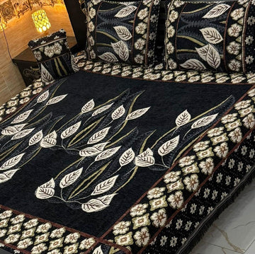 4Pc Velvet Jaquard Bedsheet (Ds No 1095 )