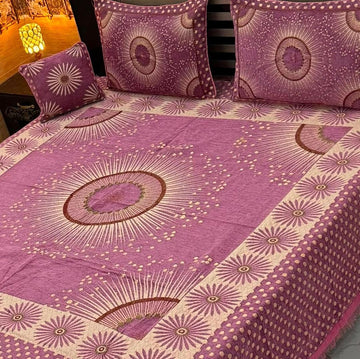 4Pc Velvet Jaquard Bedsheet (Ds No 10107 )