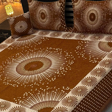 4Pc Velvet Jaquard Bedsheet (Ds No 10108 )