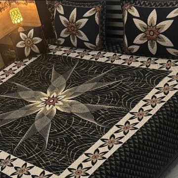 4Pc Velvet Jaquard Bedsheet (Ds No 10129 )