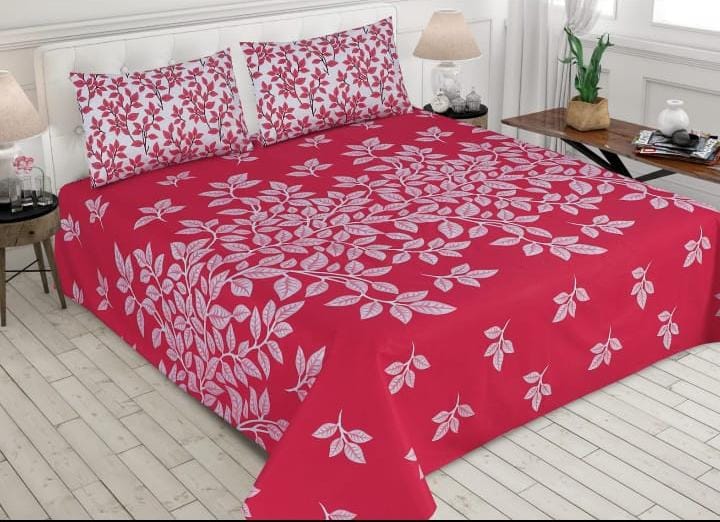 Gul Ahmed-King cotton bedsheet 3 pcs