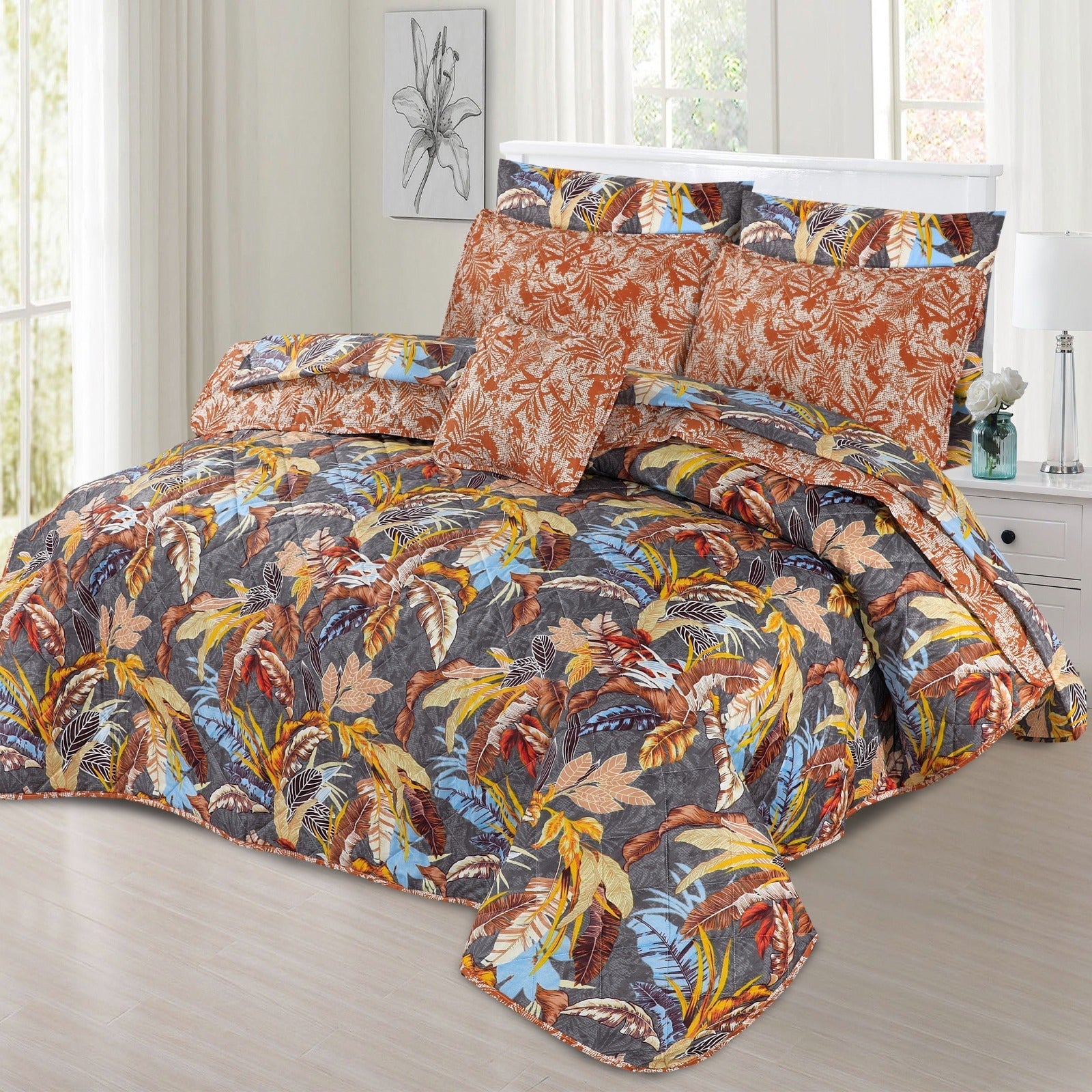 King Cotton Comfurter set 7pcs(Design MZk-234)