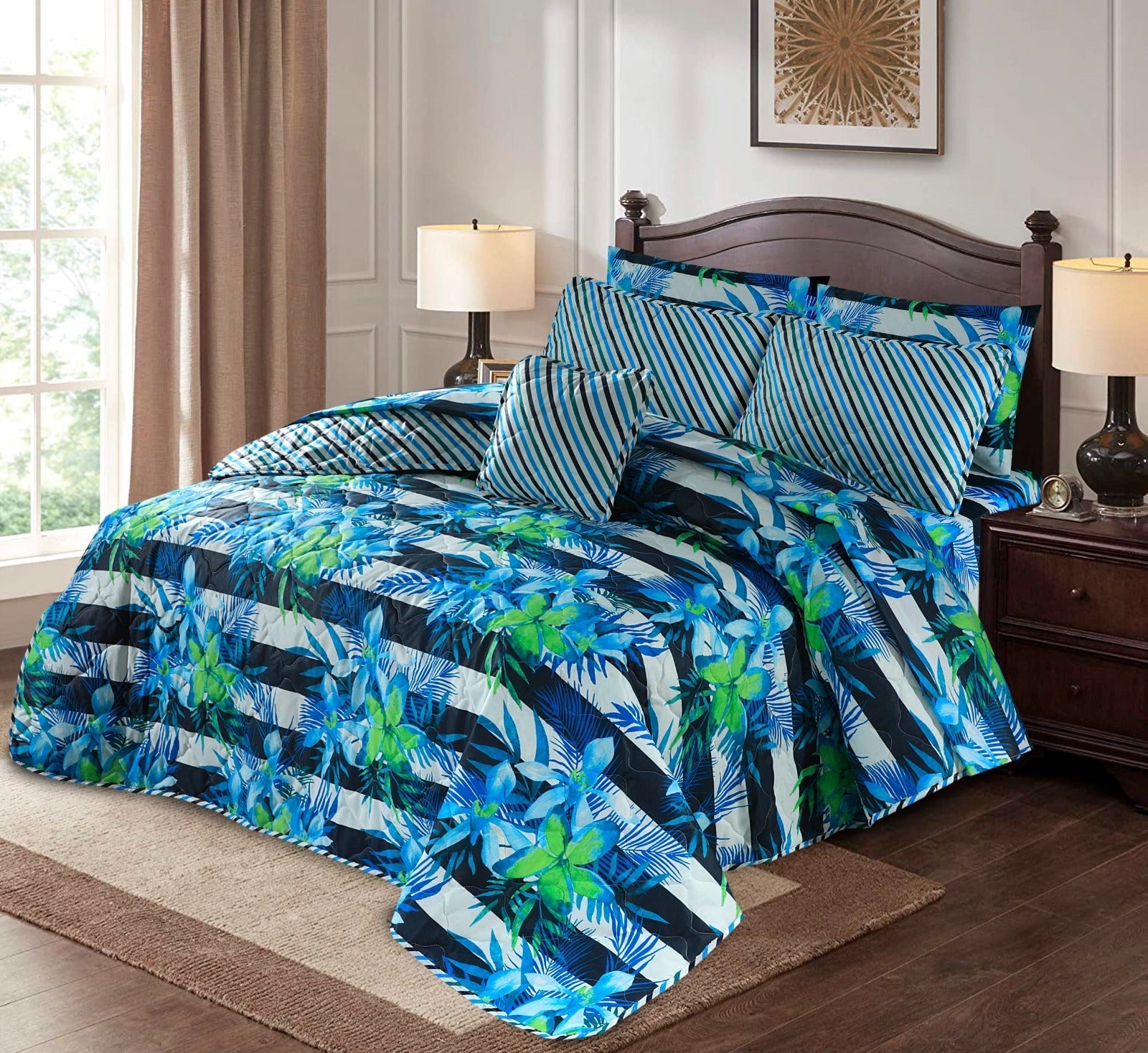 King Cotton Comfurter set 7pcs(Design MZk-221)