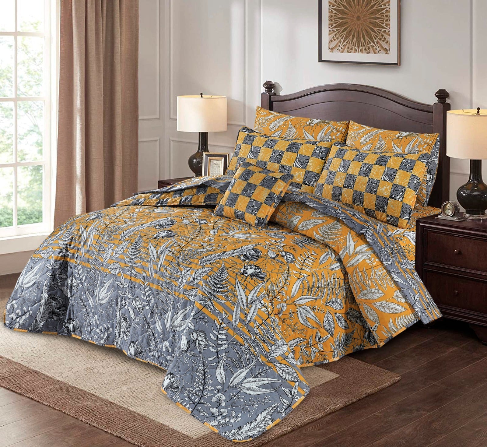 King Cotton Comfurter set 7pcs(Design MZk-223)