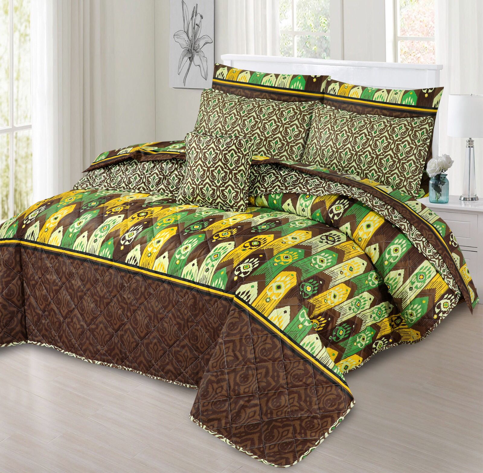 King Cotton Comfurter set 7pcs(Design MZk-204)