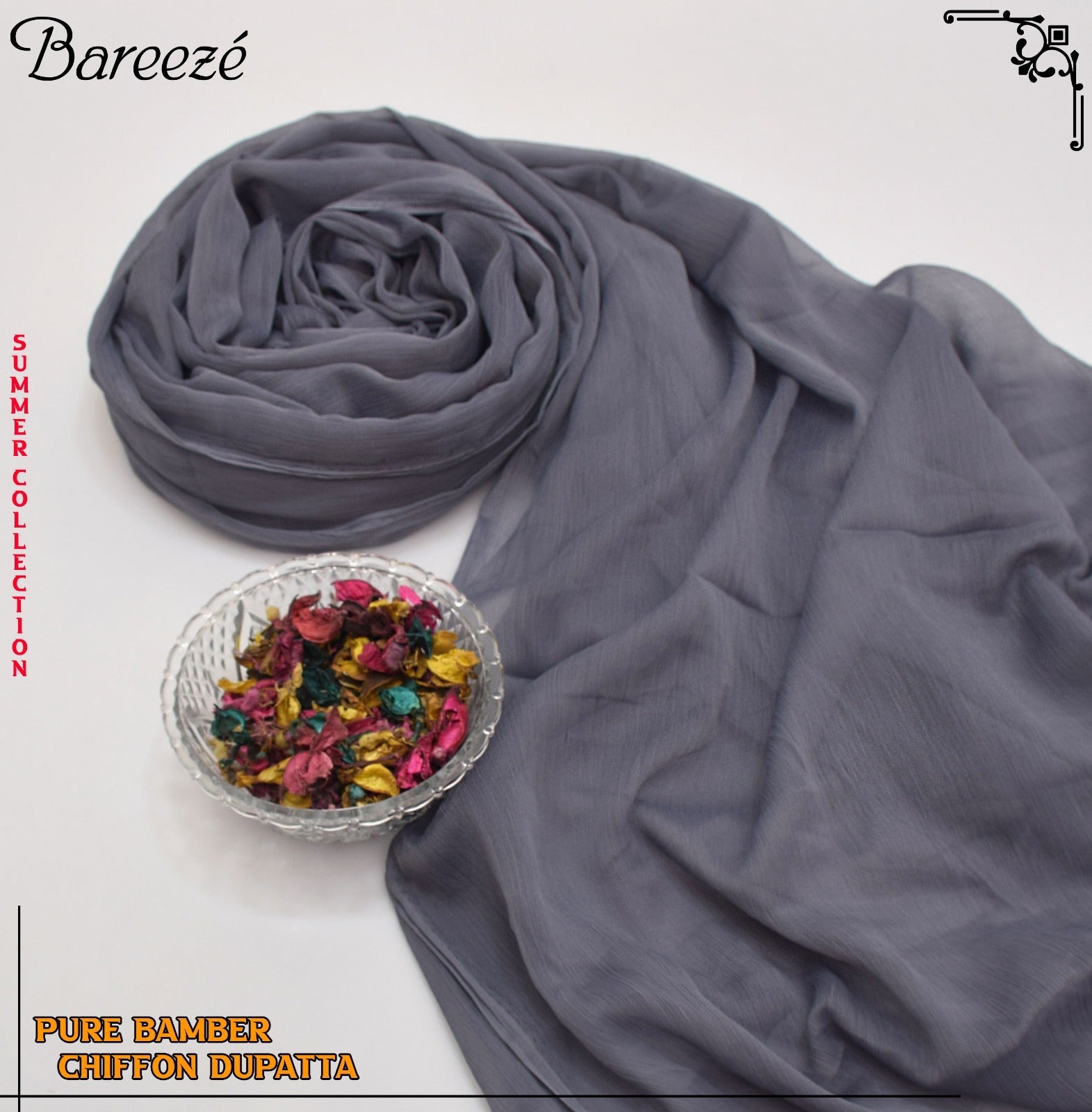 Breeze Plian Chiffon Dupatta(DZD-2264)