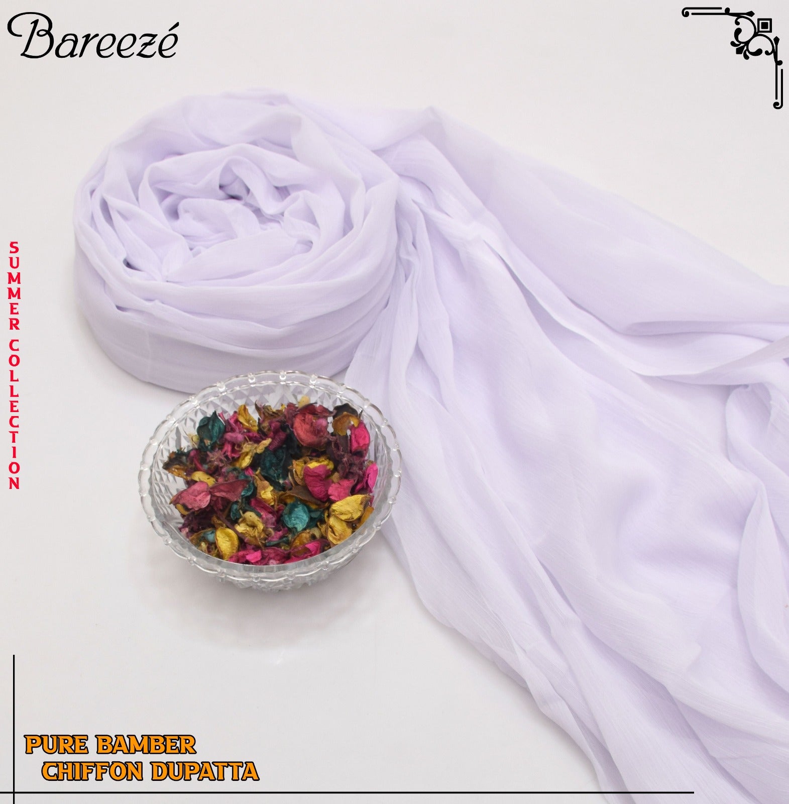 Breeze Plian Chiffon Dupatta(DZD-2266)