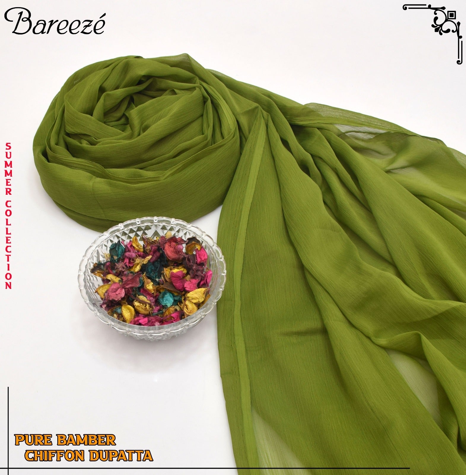 Breeze Plian Chiffon Dupatta(DZD-2257)