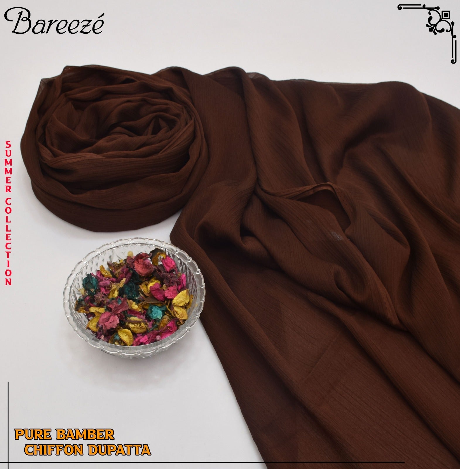 Breeze Plian Chiffon Dupatta(DZD-2260)