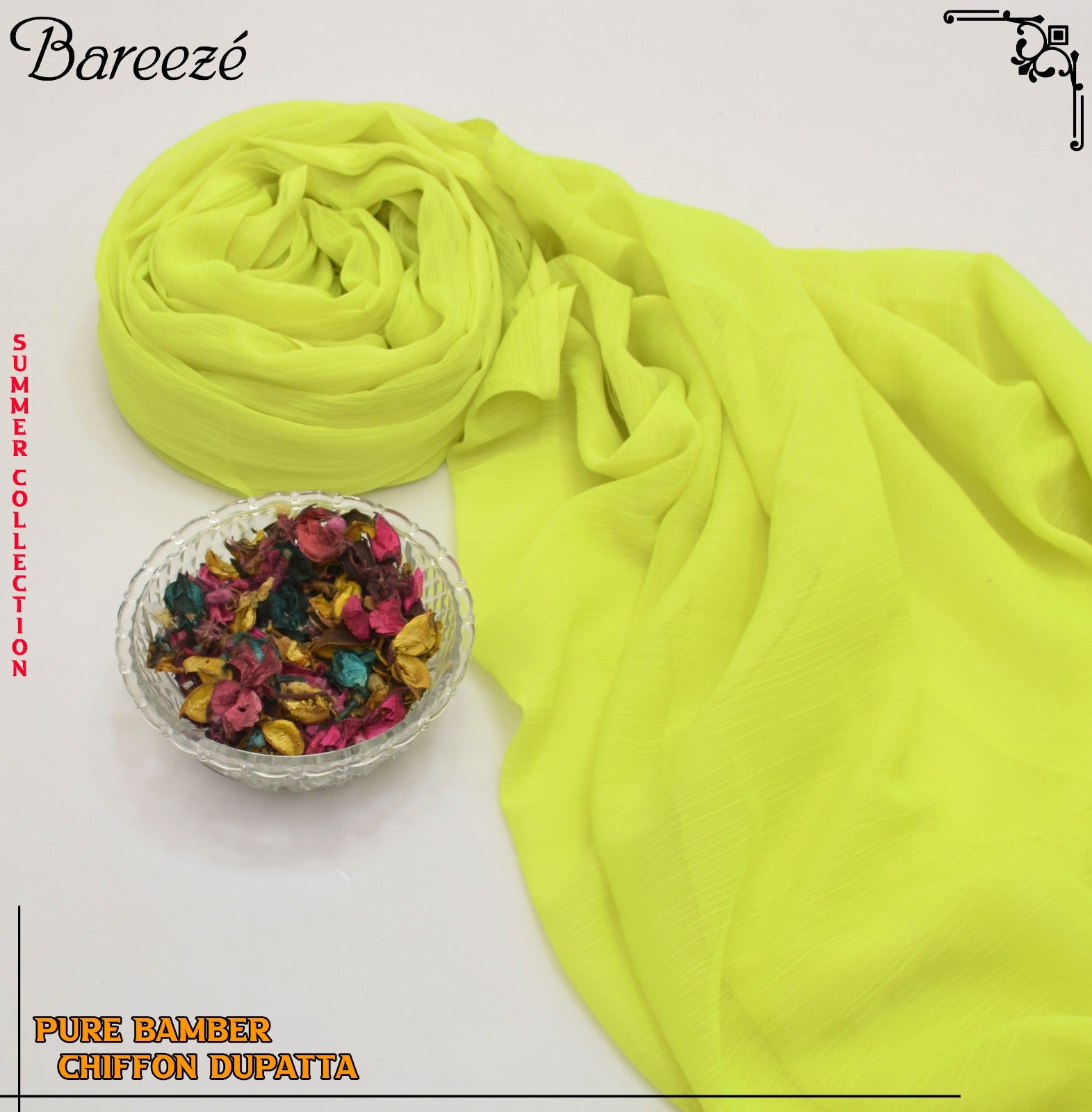 Breeze Plian Chiffon Dupatta(DZD-2260)